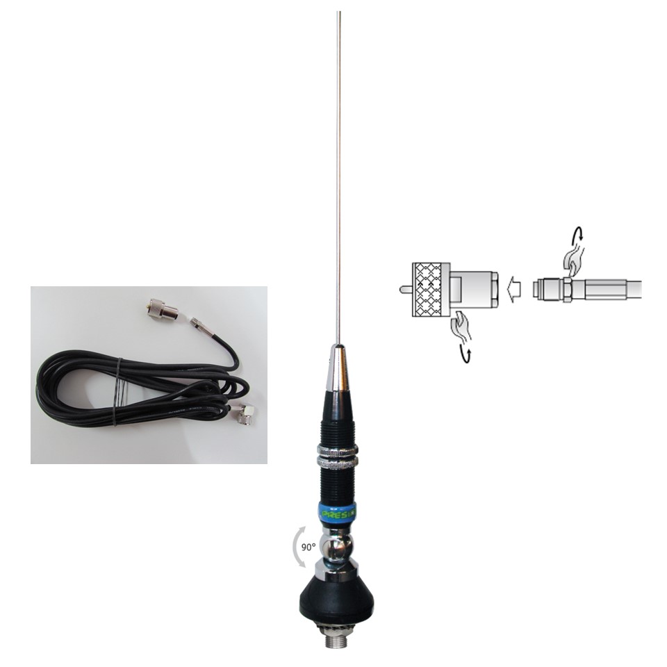 President IOWA S CB-Funkantenne, 1020mm