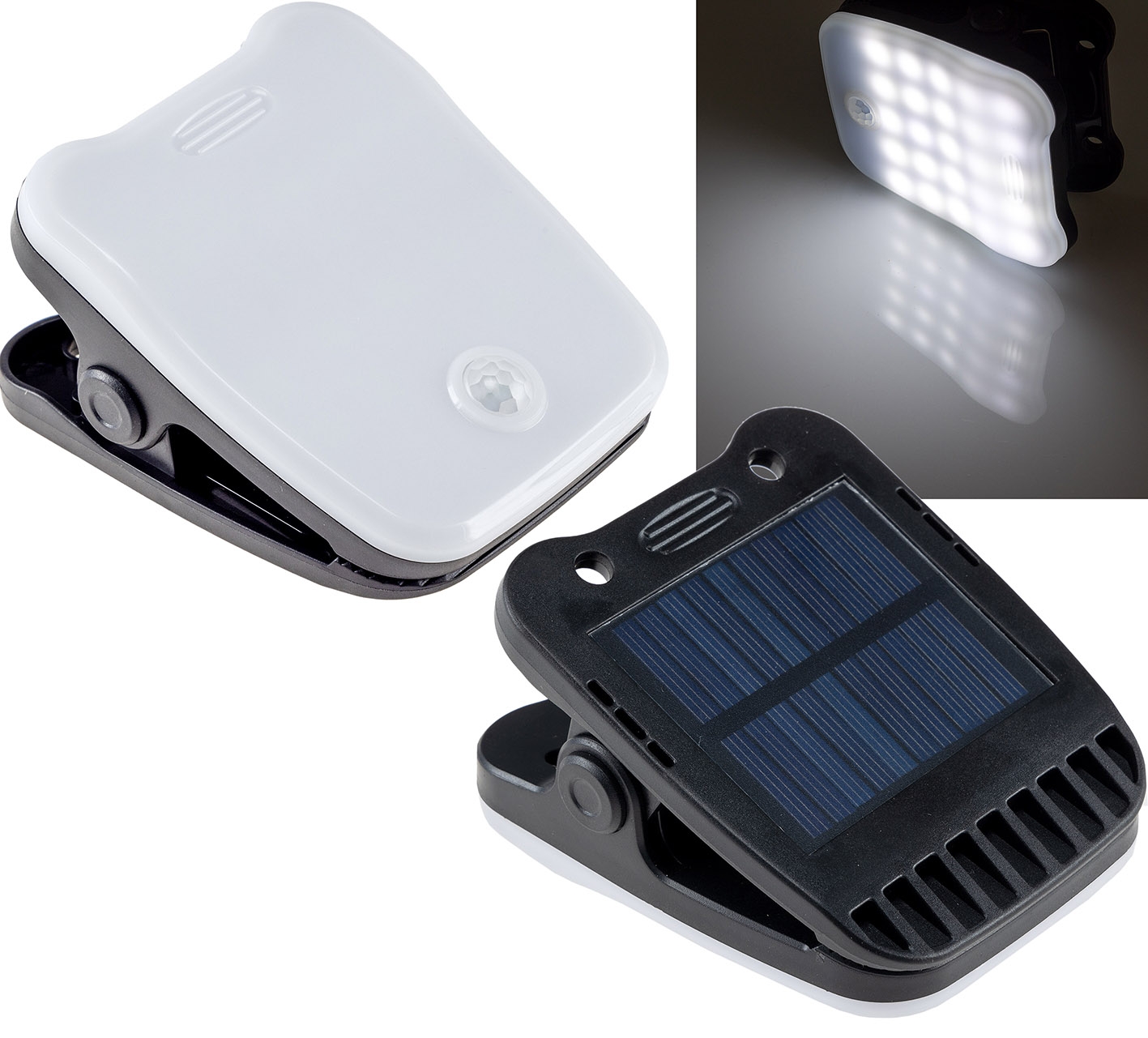 LED Solar Klemmleuchte "SWK 8020" 