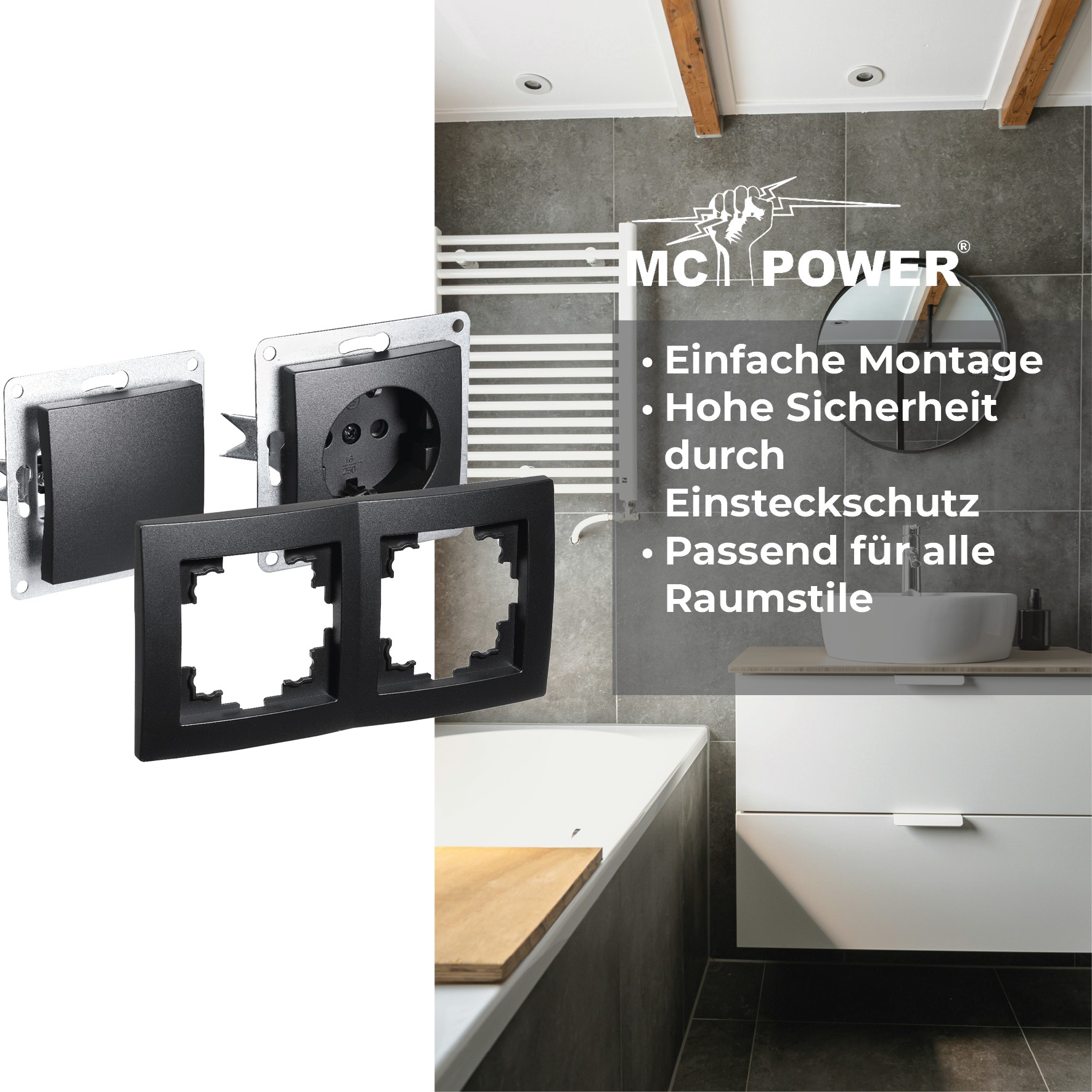 Rahmen McPower "Flair", SW - Bild 3