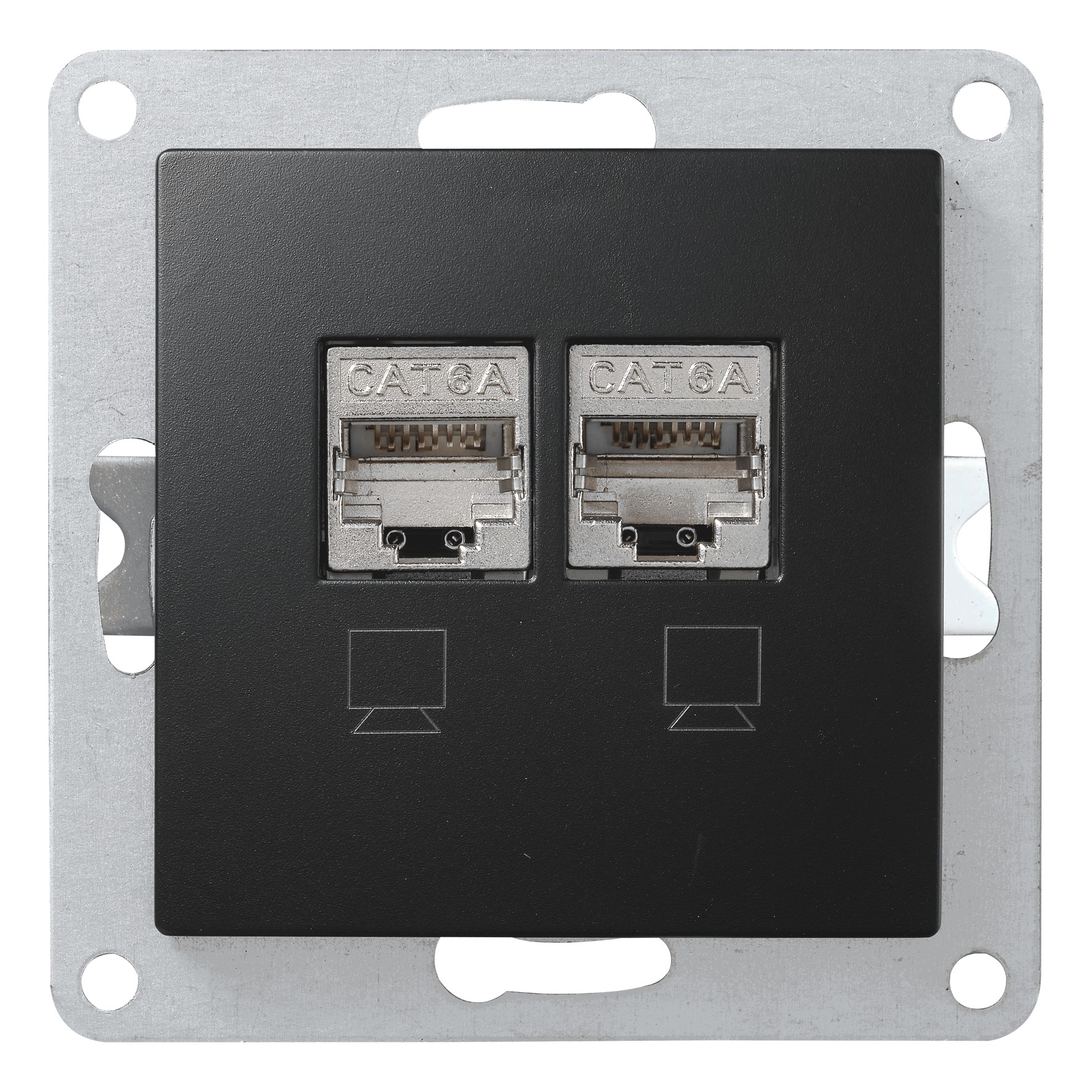 Netzwerk-Dose McPower "Flair", SW