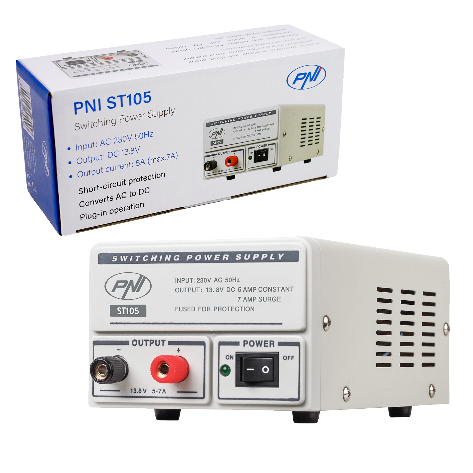 PNI ST105 Schaltnetzteil 5-7 A   X