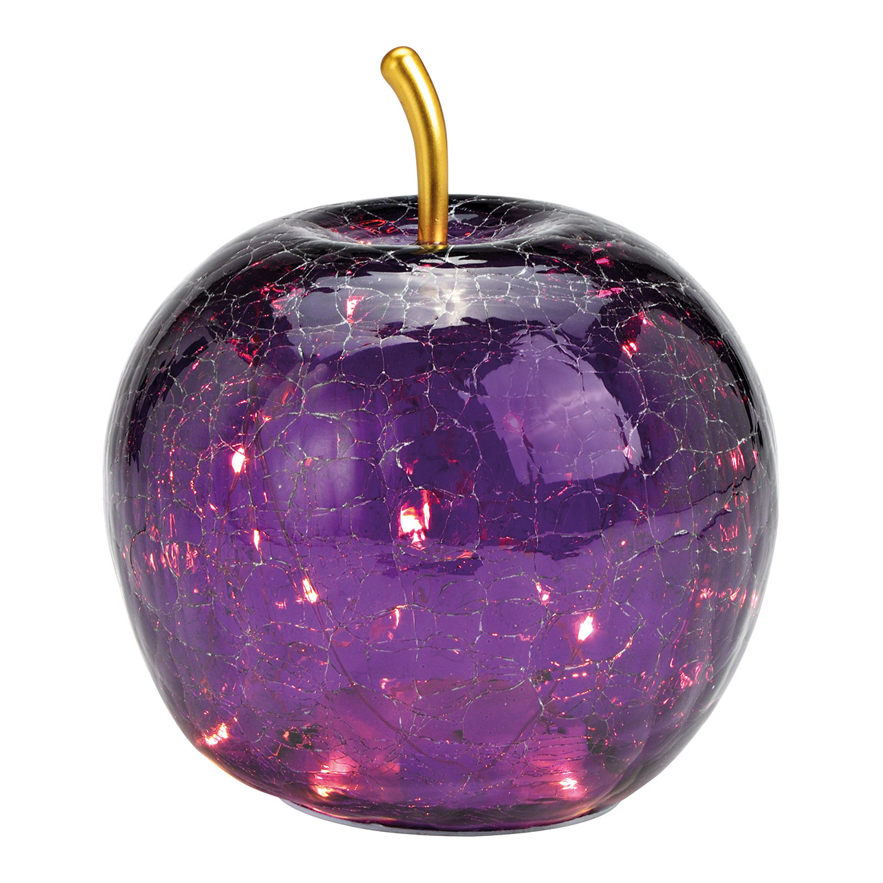 Apfel mit 20LED`s Dunkellila