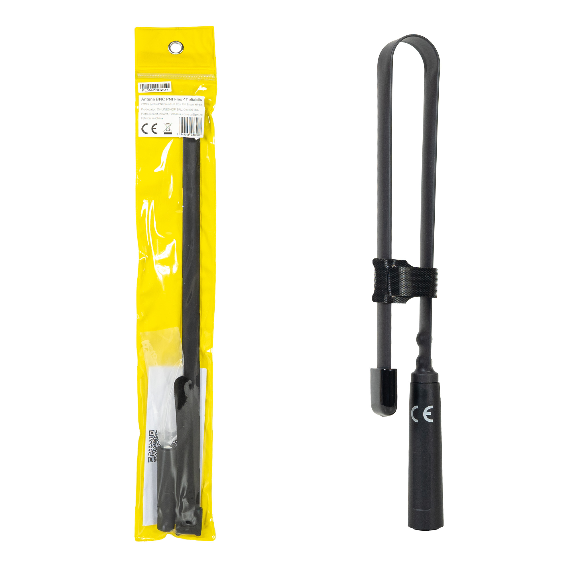 PNI Flex 47 CB-Aufsteckantenne für Handfunkgeräte Länge 48 cm Typ BNC X