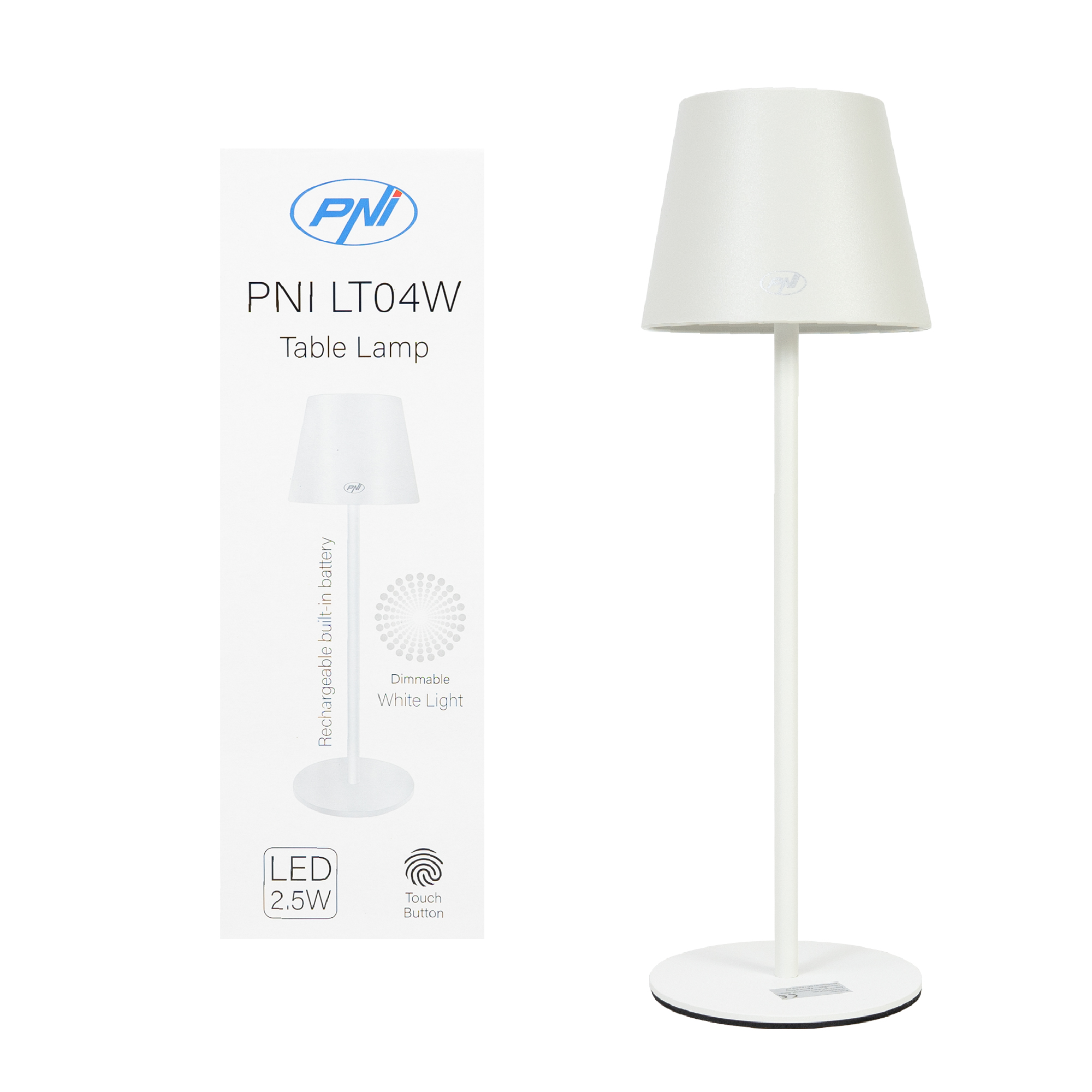 LT04W dimmbar Akku Tischleuchte Touch LED USB  für Innen & Außen Kabellos X