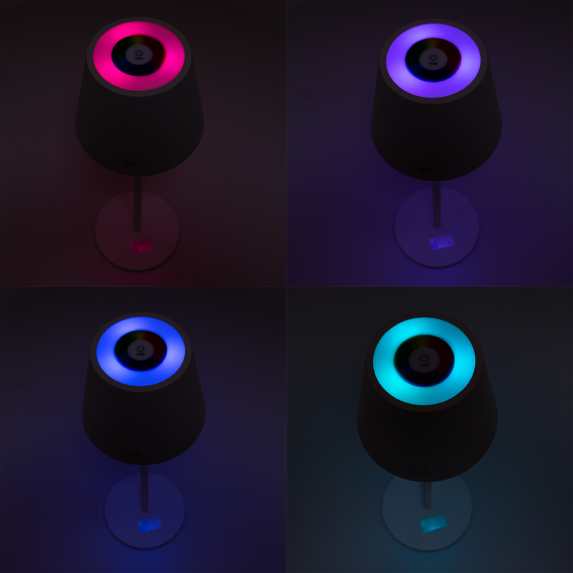 LT05W Tischleuchte Touch weiß 3W Licht weiß+RGB 1800 mAh USB-C 200 Lumen dimmbar X - Bild 7
