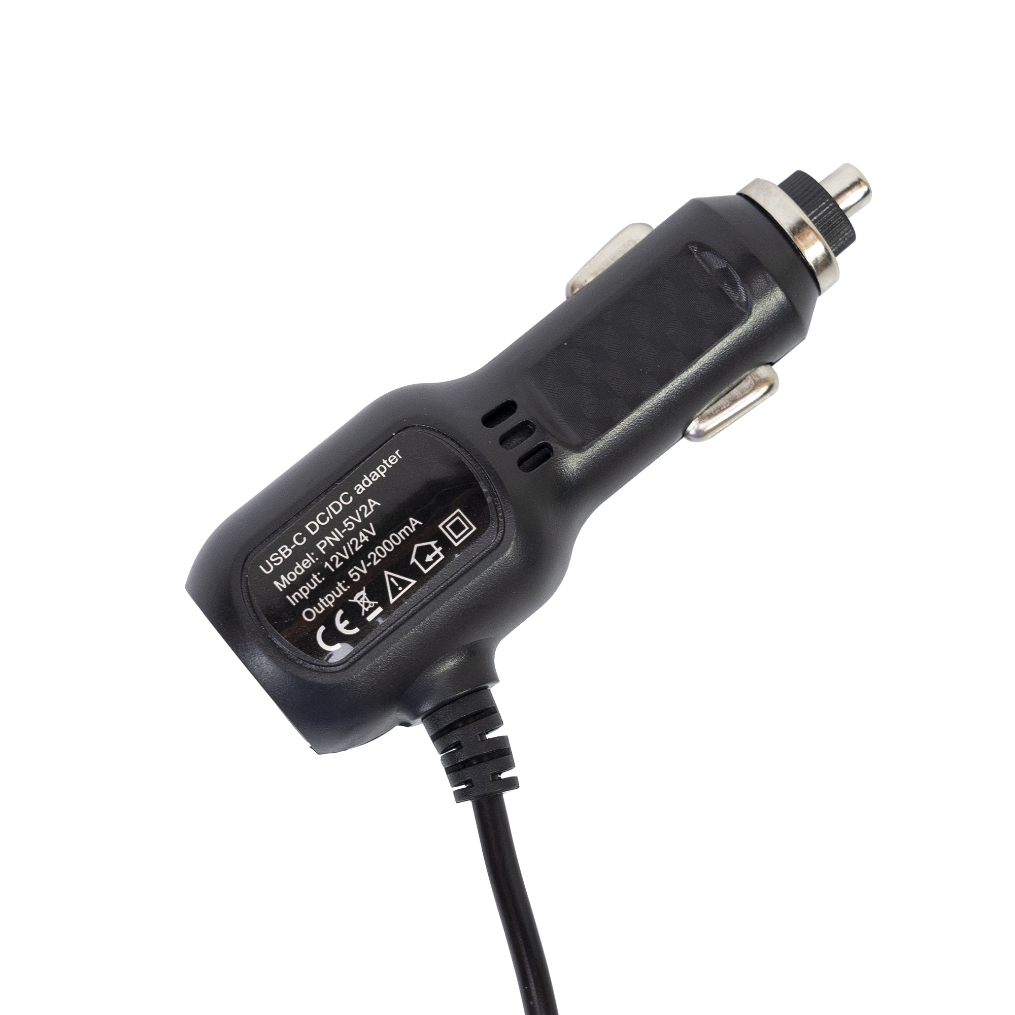 PNI Autoladegerät mit  USB-C Stecker 12V/24V - 5V 2A, für  Mobiltelefone, GPS Geräte 350 cm X - Bild 2