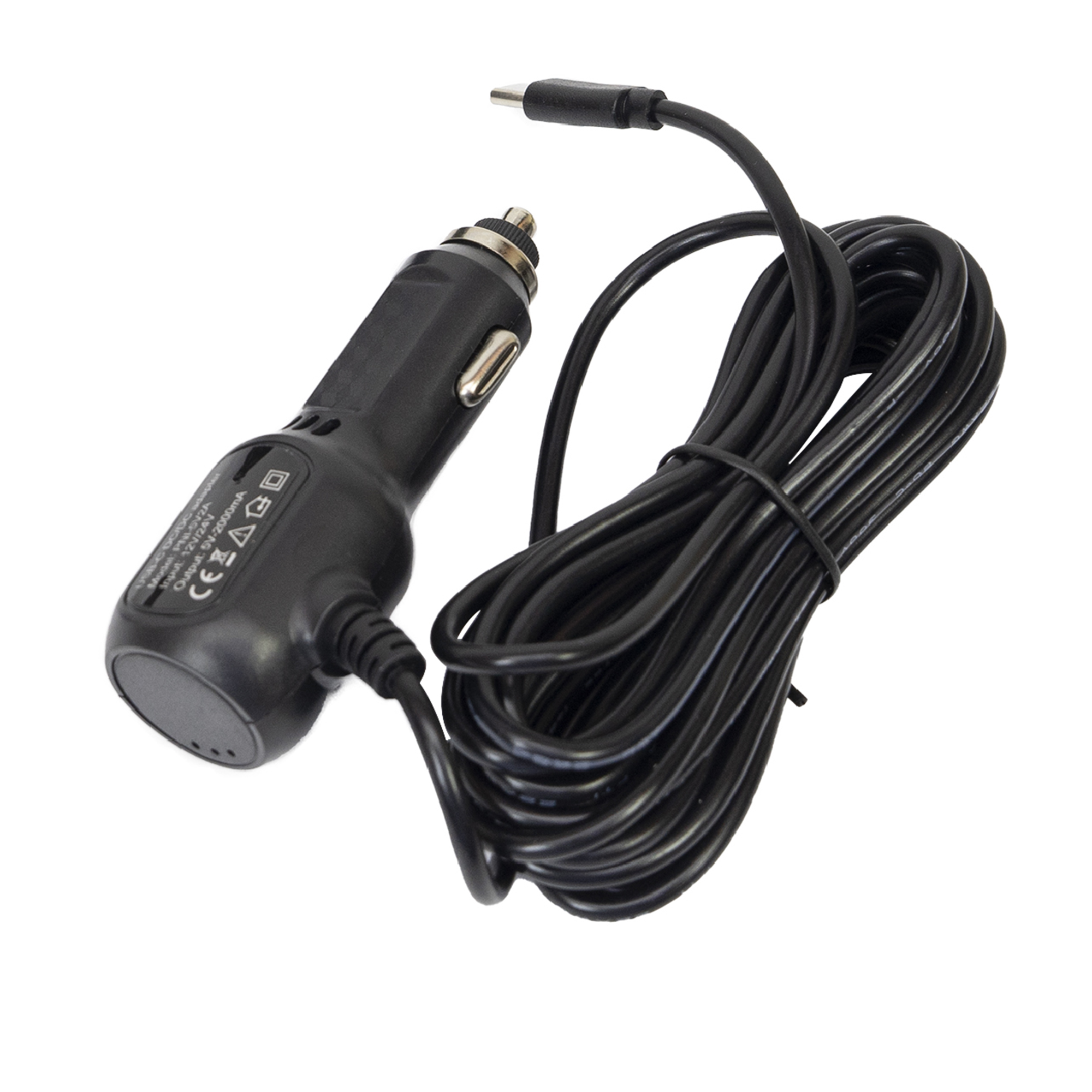 PNI Autoladegerät mit  USB-C Stecker 12V/24V - 5V 2A, für  Mobiltelefone, GPS Geräte 350 cm X