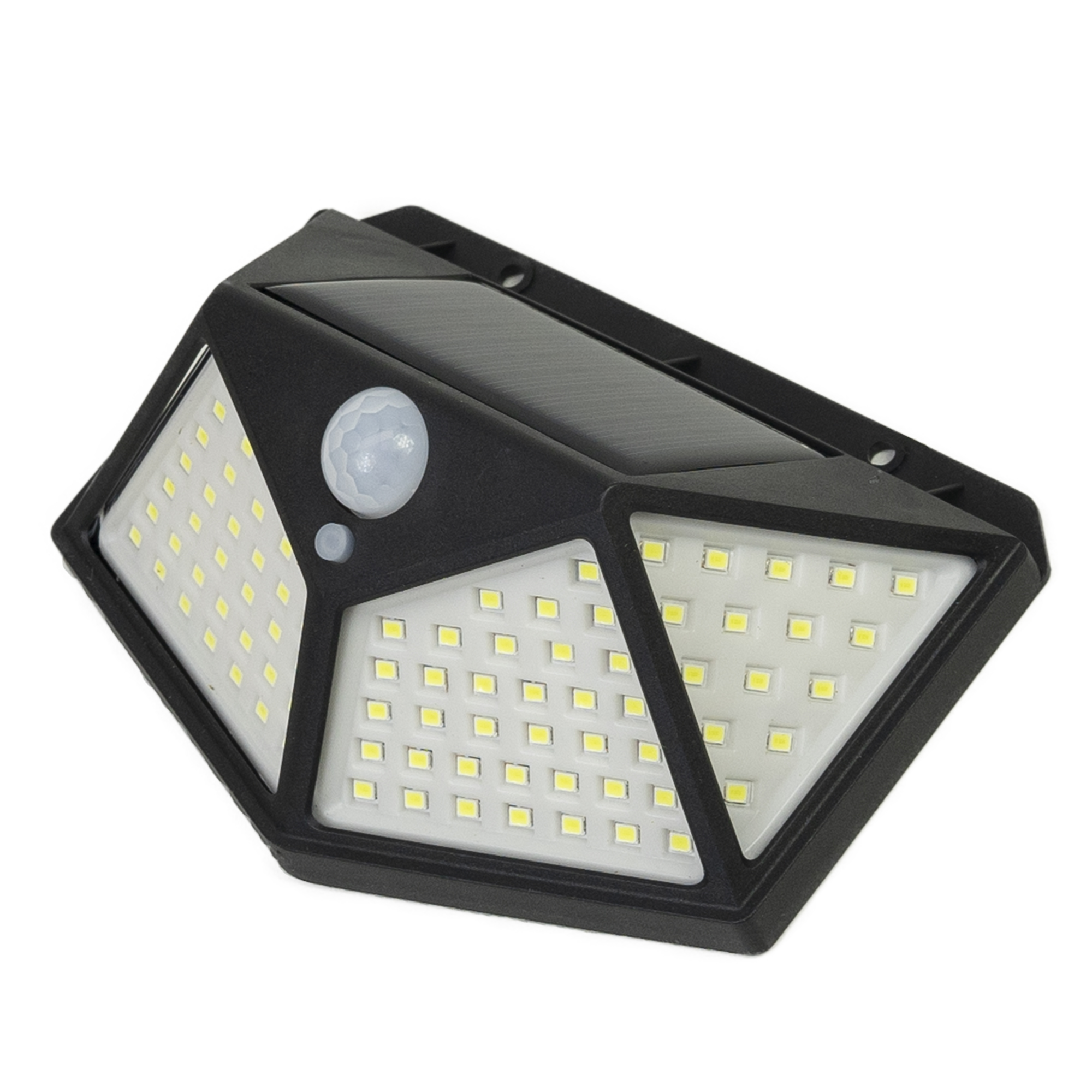 PNI WS10 LED-Solarlampe 100 LEDs, 600 lm, PIR-Winkel 120 Grad, Akku 1800 mAh, Wandmontage - Bild 4
