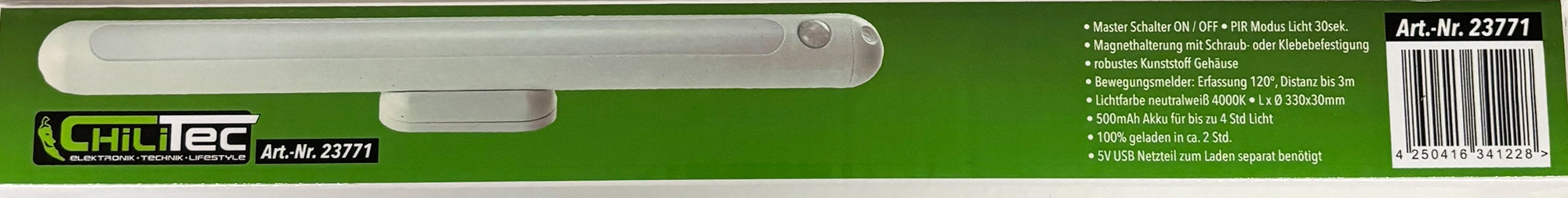 LED Leuchte mit Akku & Bewegunsmelder Magnethalterung 4000K X - Bild 5