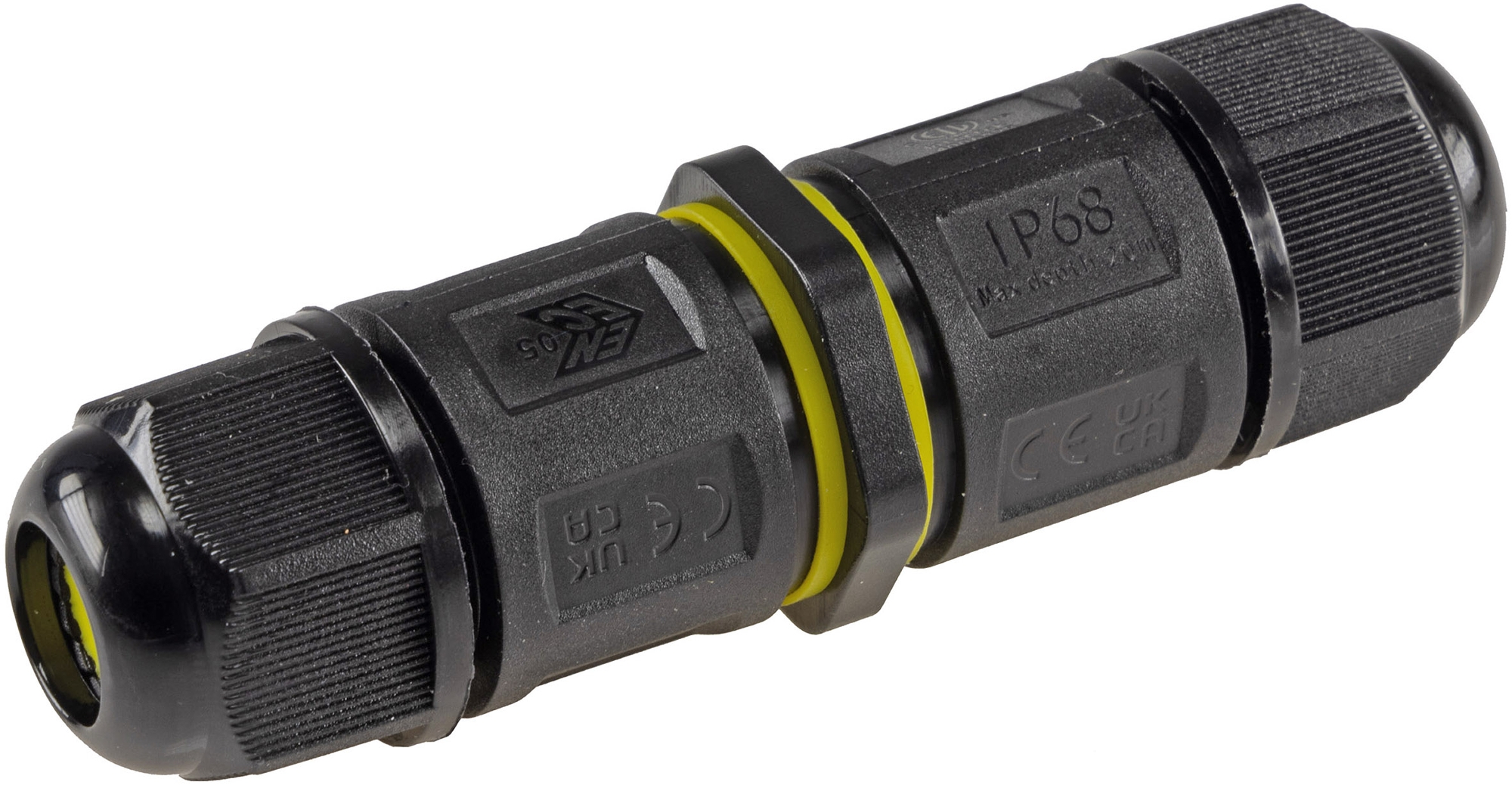 Kabelverbinder 3-polig, IP68, 450V/24A Klemmanschluss, für Kabel Ø 6-11mm X