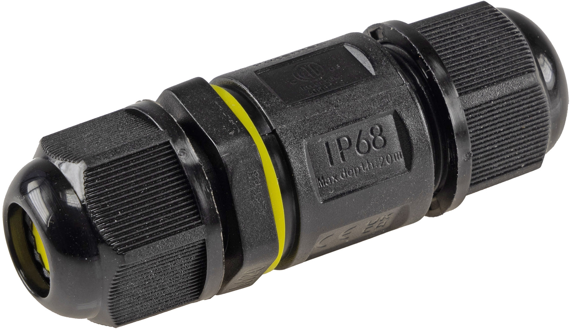Kabelverbinder 3-polig, IP68, 450V/24A Schraubanschluss, für Kabel Ø 6-11mm X