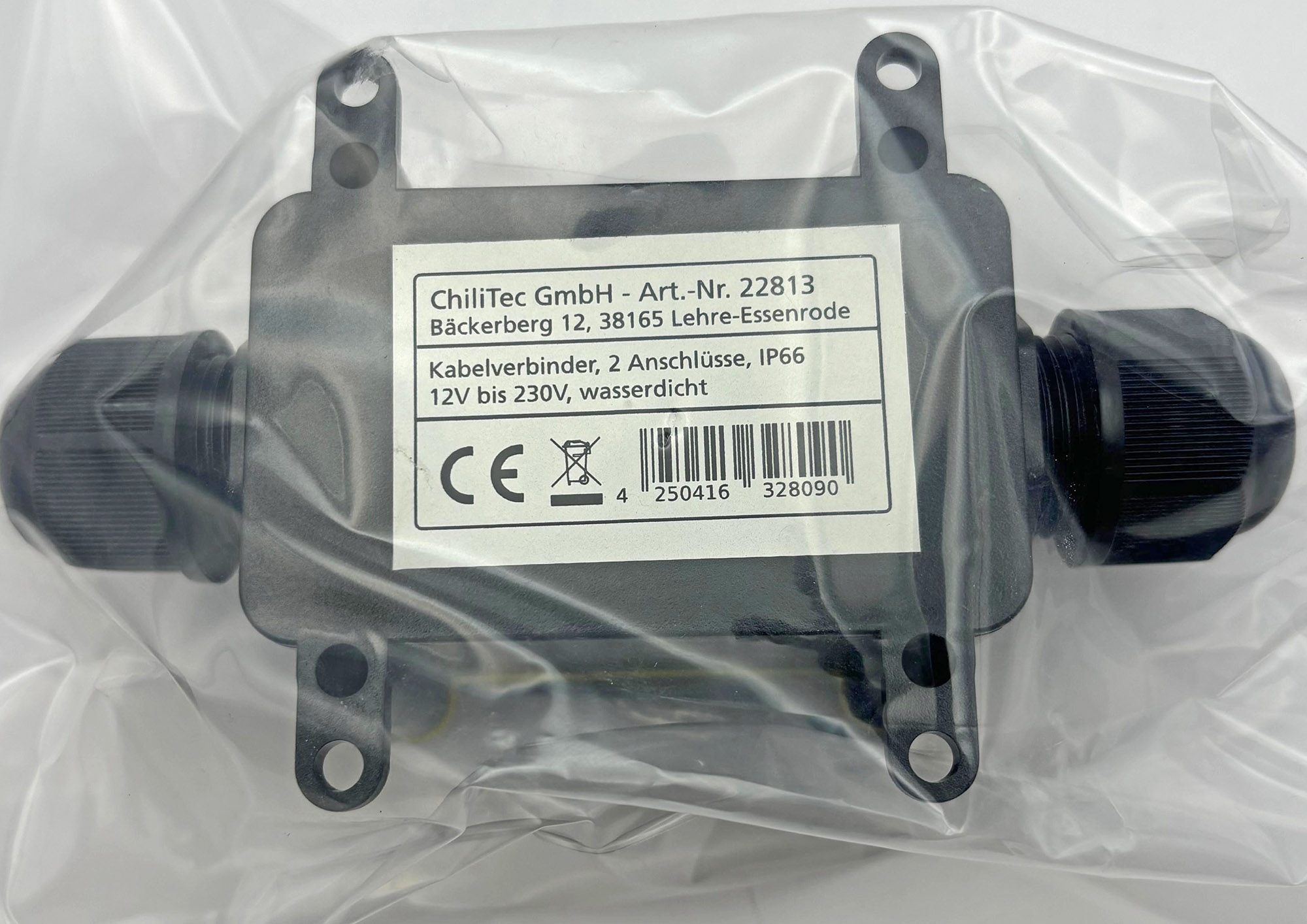 Kabelverbinderbox, 2 Anschlüsse, IP68 450V, Ø 6-11mm für Erdkabel, wasserdicht  - Bild 4