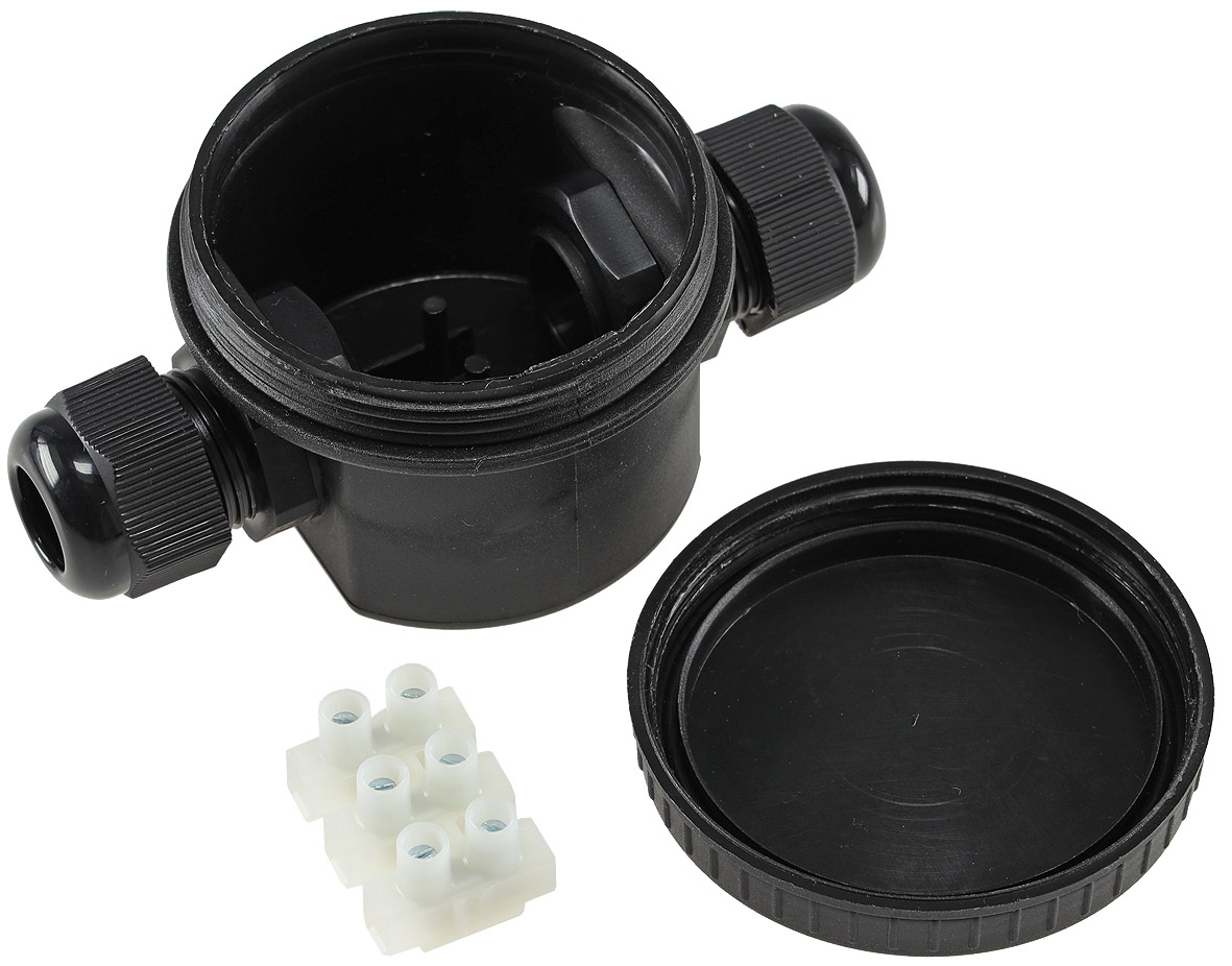 Kabelverbinderdose, 2 Anschlüsse, IP66 12V bis 230V, wasserdicht X - Bild 1