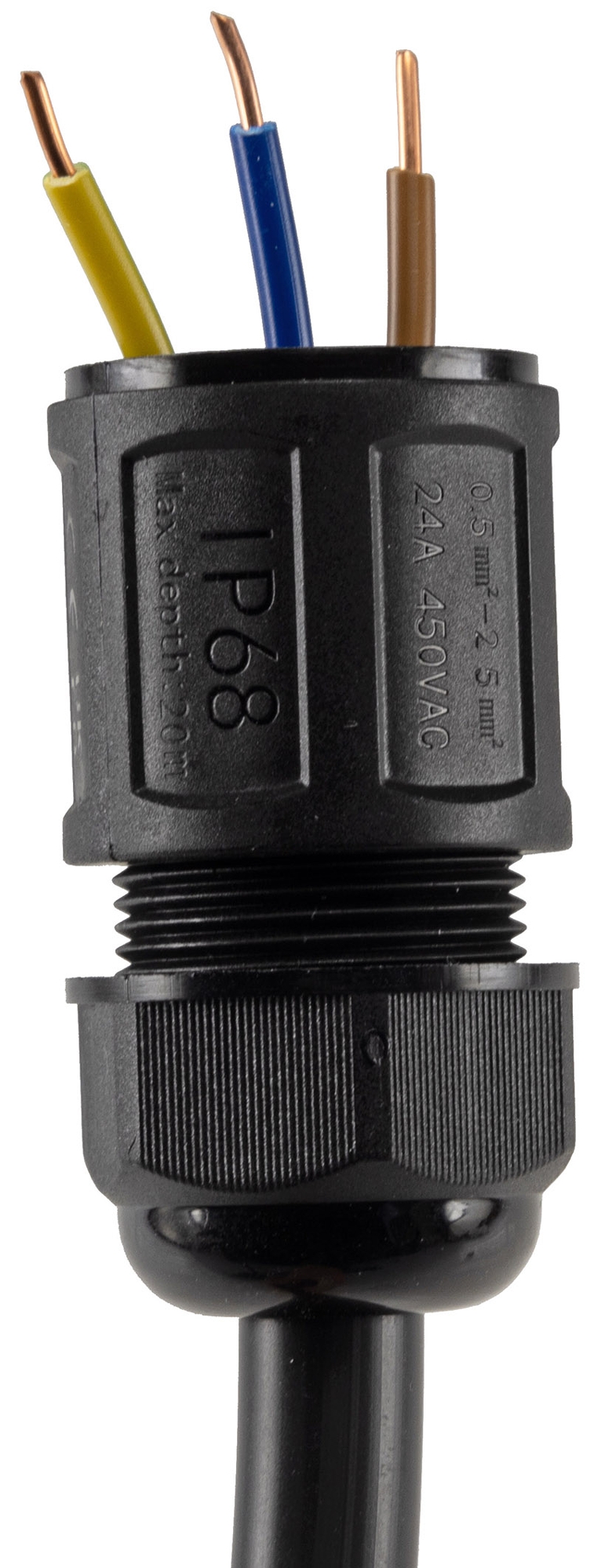 Kabelverbinder T-Form, IP68, 450V/24A Klemmanschluss, für Kabel Ø 6-11mm X - Bild 4