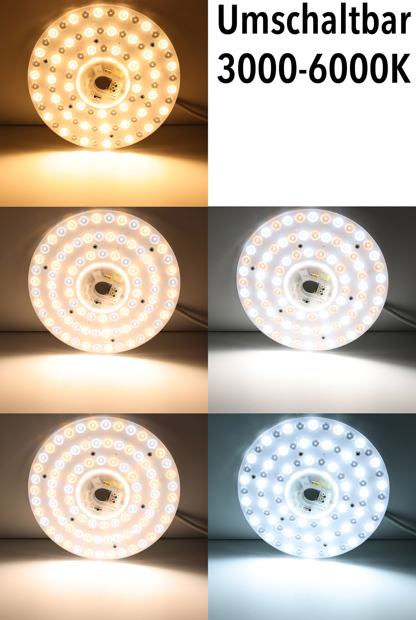 LED Umrüstmodul "UM36cct" für Leuchten Ø 23cm, 36W, Magnethalter X - Bild 2