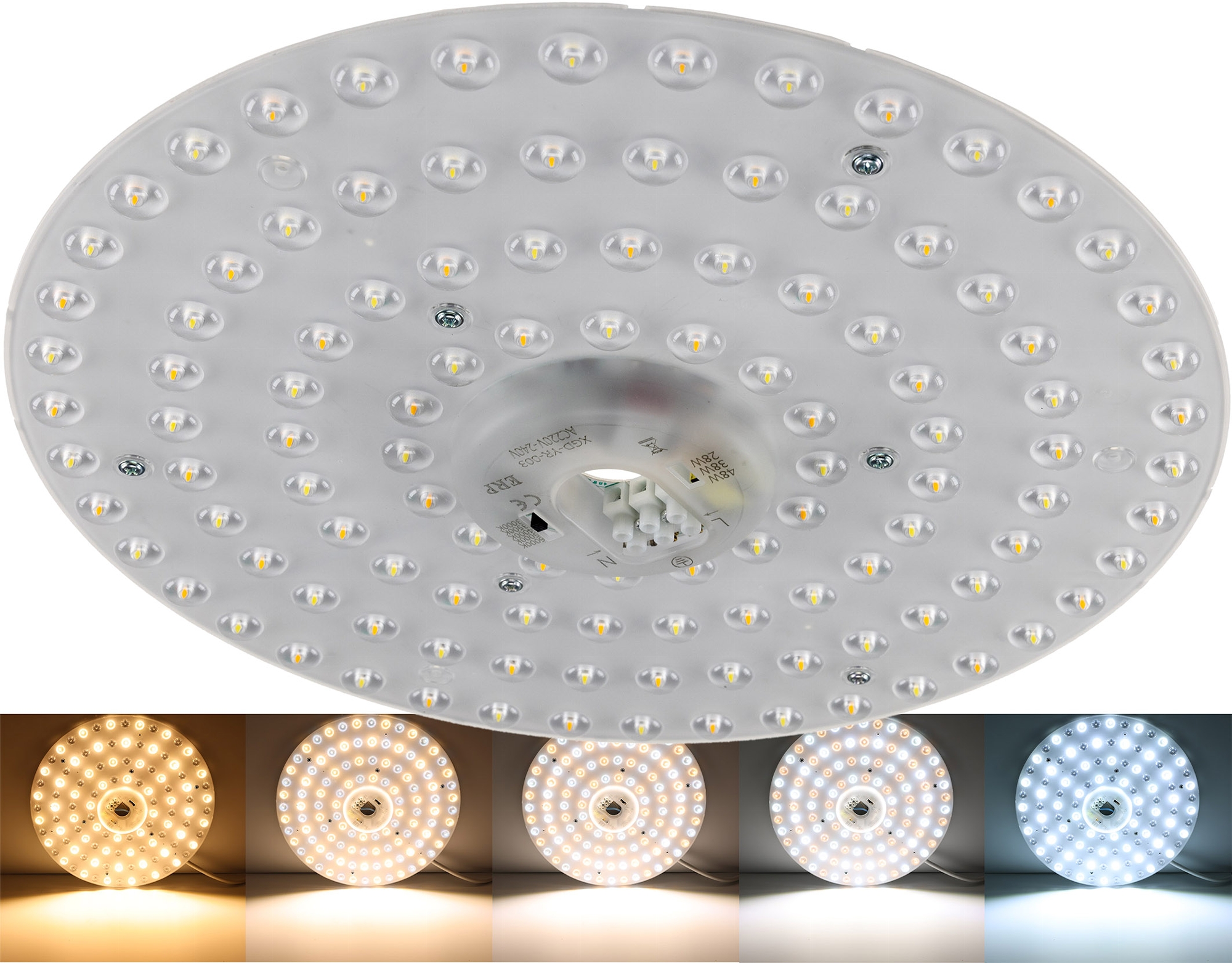LED Umrüstmodul "UM48cct" für Leuchten Ø 30cm, 48W, Magnethalter X
