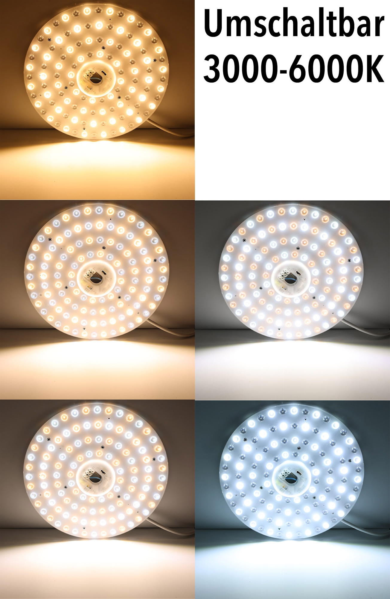 LED Umrüstmodul "UM48cct" für Leuchten Ø 30cm, 48W, Magnethalter X - Bild 2