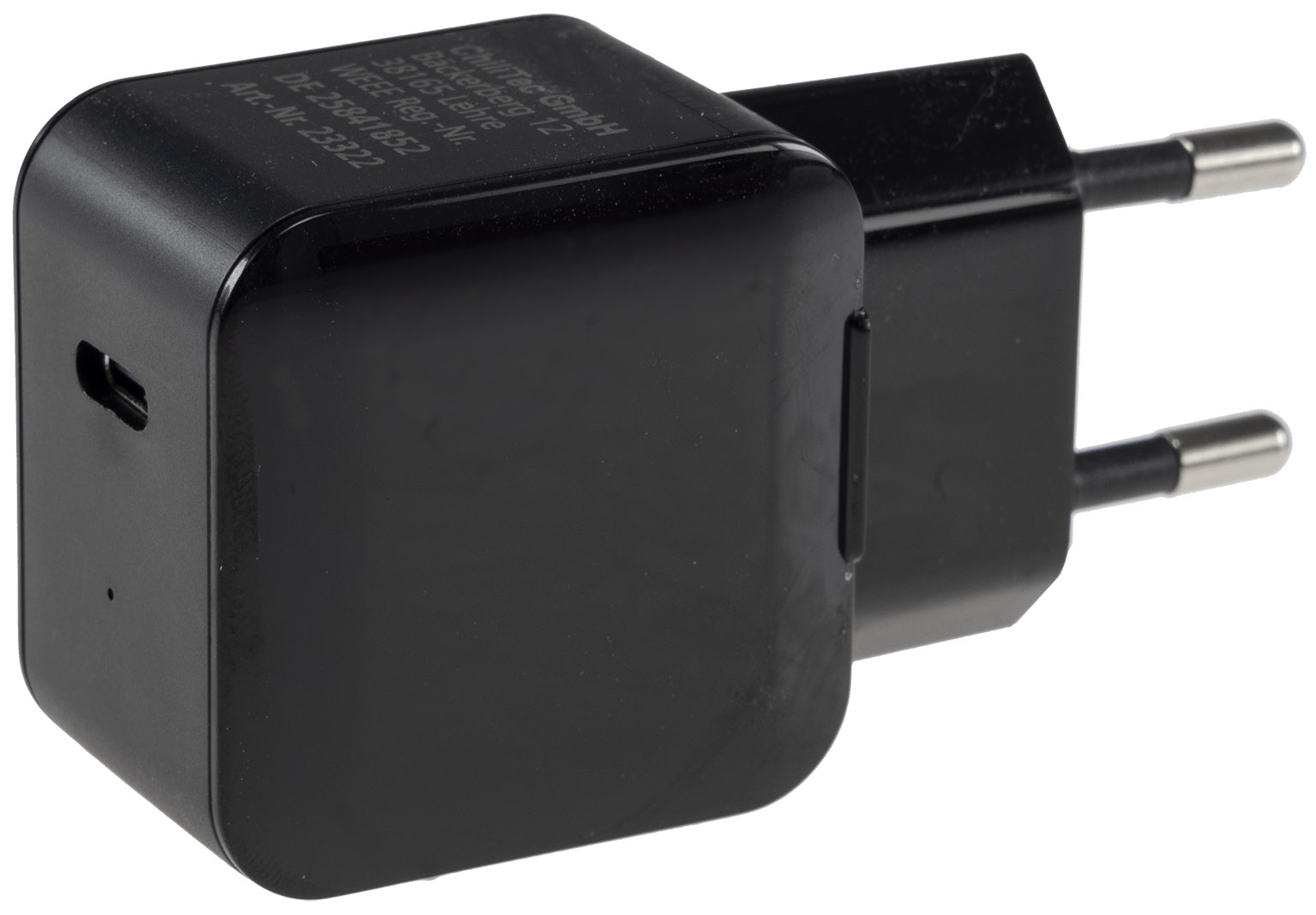 Stecker-Netzteil mit USB-C "CTN-PD20" In 100-240V~, Out 5,0V/9,0V/12,0V=, 20W X