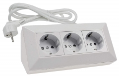 B-Ware 3-fach Steckdosenblock, 250V~/ 16A X