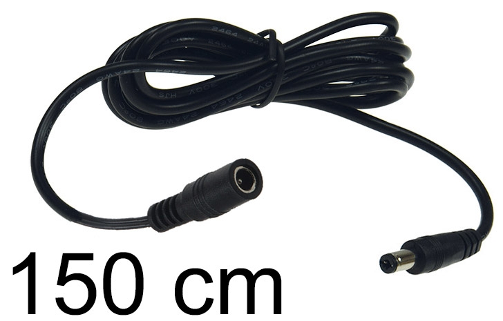Verlängerungskabel für Netzteile 1,5m 5,5mm / 2,1mm, Stecker / Buchse X - Bild 1