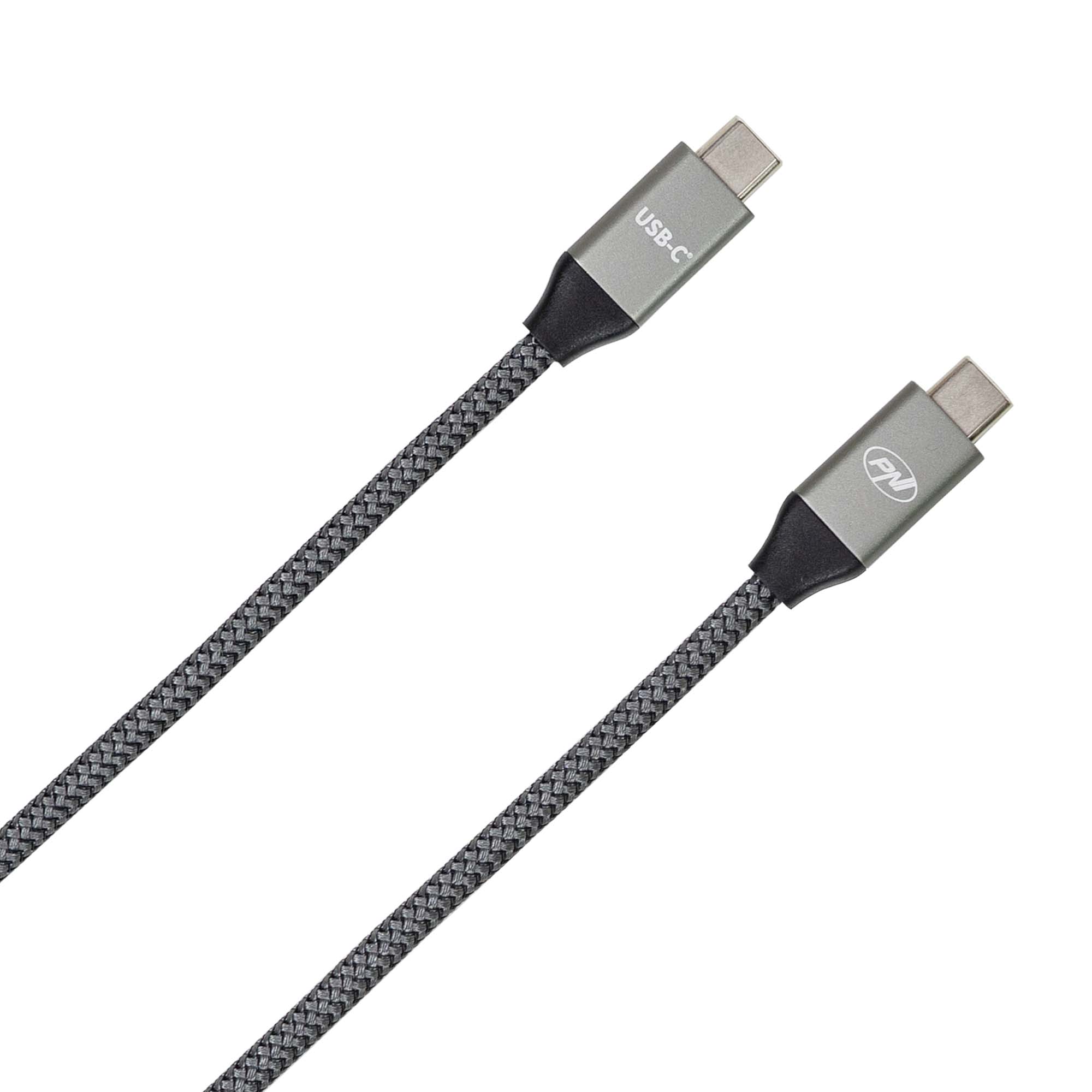 Lade-/ Datenkabel PNI CD600 USB Type-C auf Type-C 60W  + USB Type-C auf USB-A Adapter, Länge 1m - Bild 9