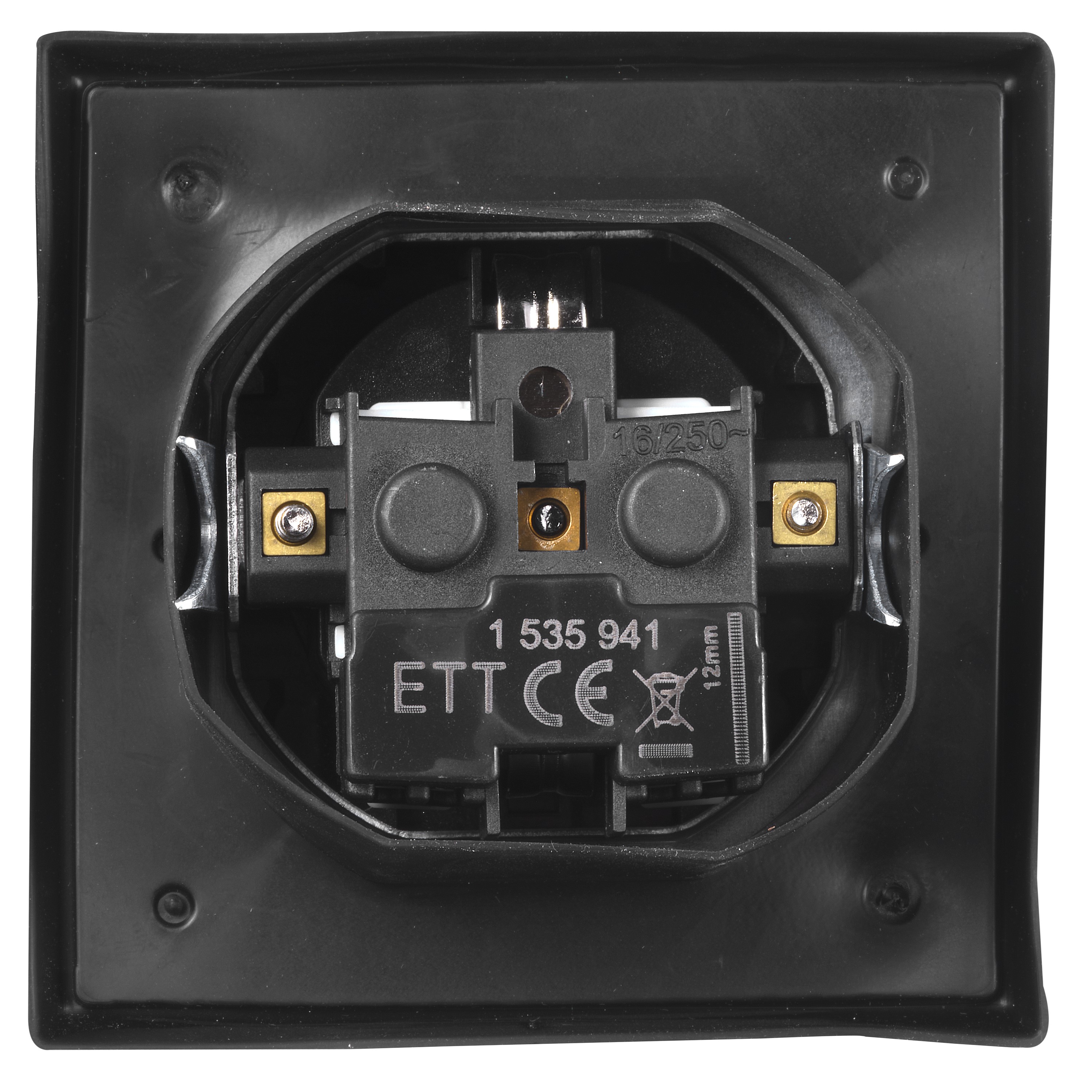 Schutzkontakt-Steckdose McPower "Shallow" 250V/16A, UP, IP44, Steckanschluss - Bild 2
