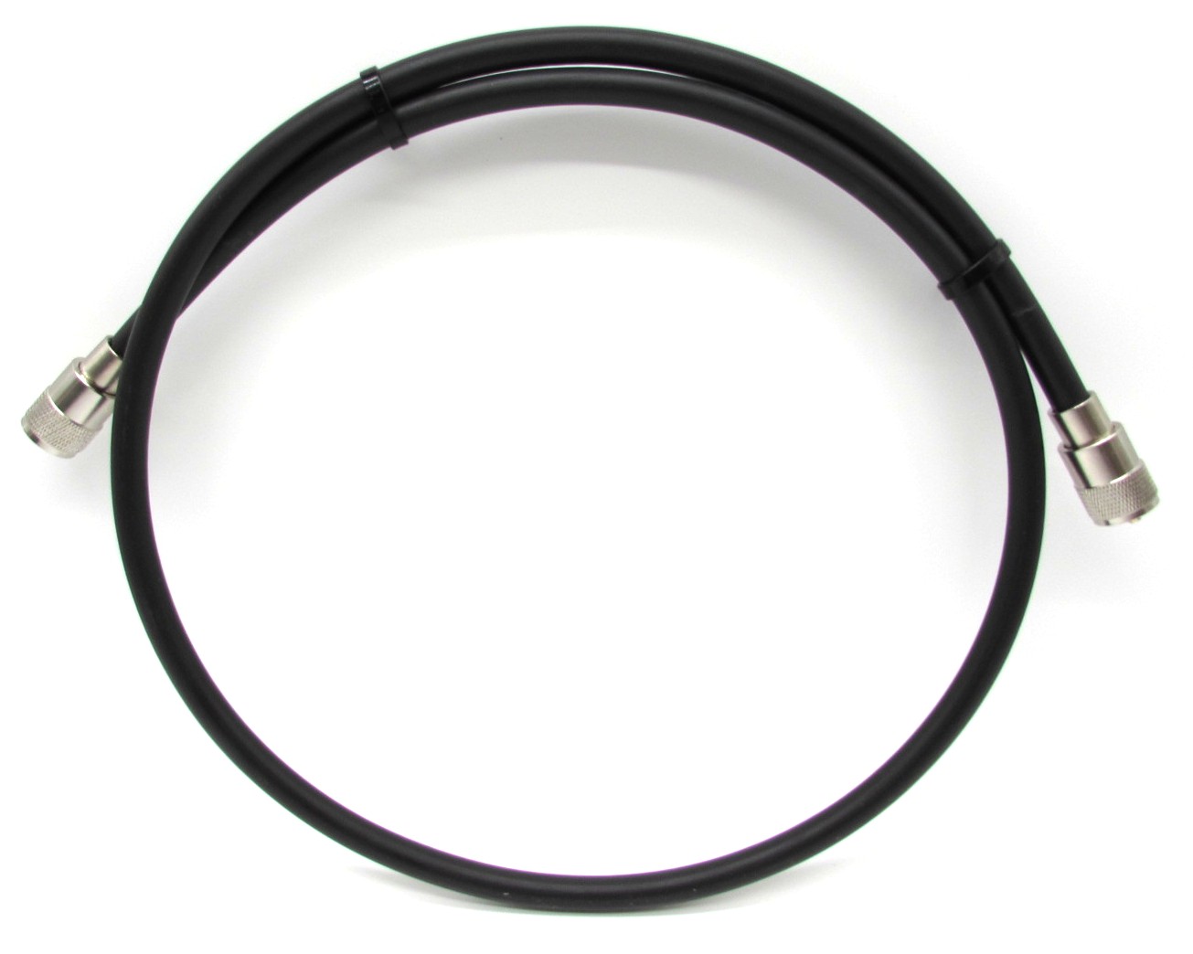 RG 213 BX 1m Koaxialkabel 9 mm schwarz mit angeschlossene PL Steckern 
