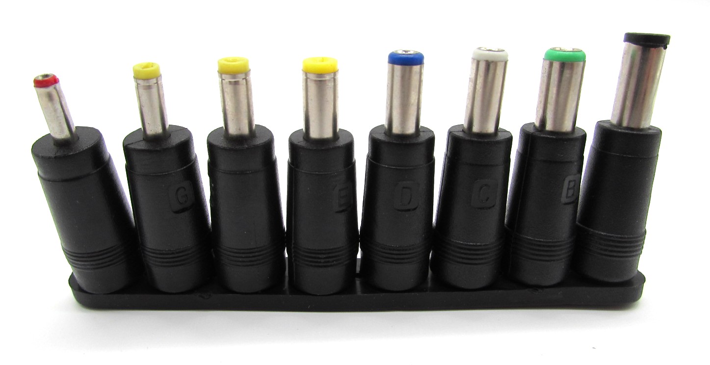Hohlstecker-Adapterset für Netzteile mit 5,5/2,1 mm Stecker