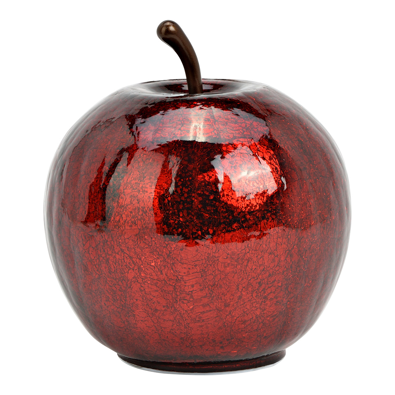 DEKO Apfel mit 20LED`s Metallic Rot - Bild 1