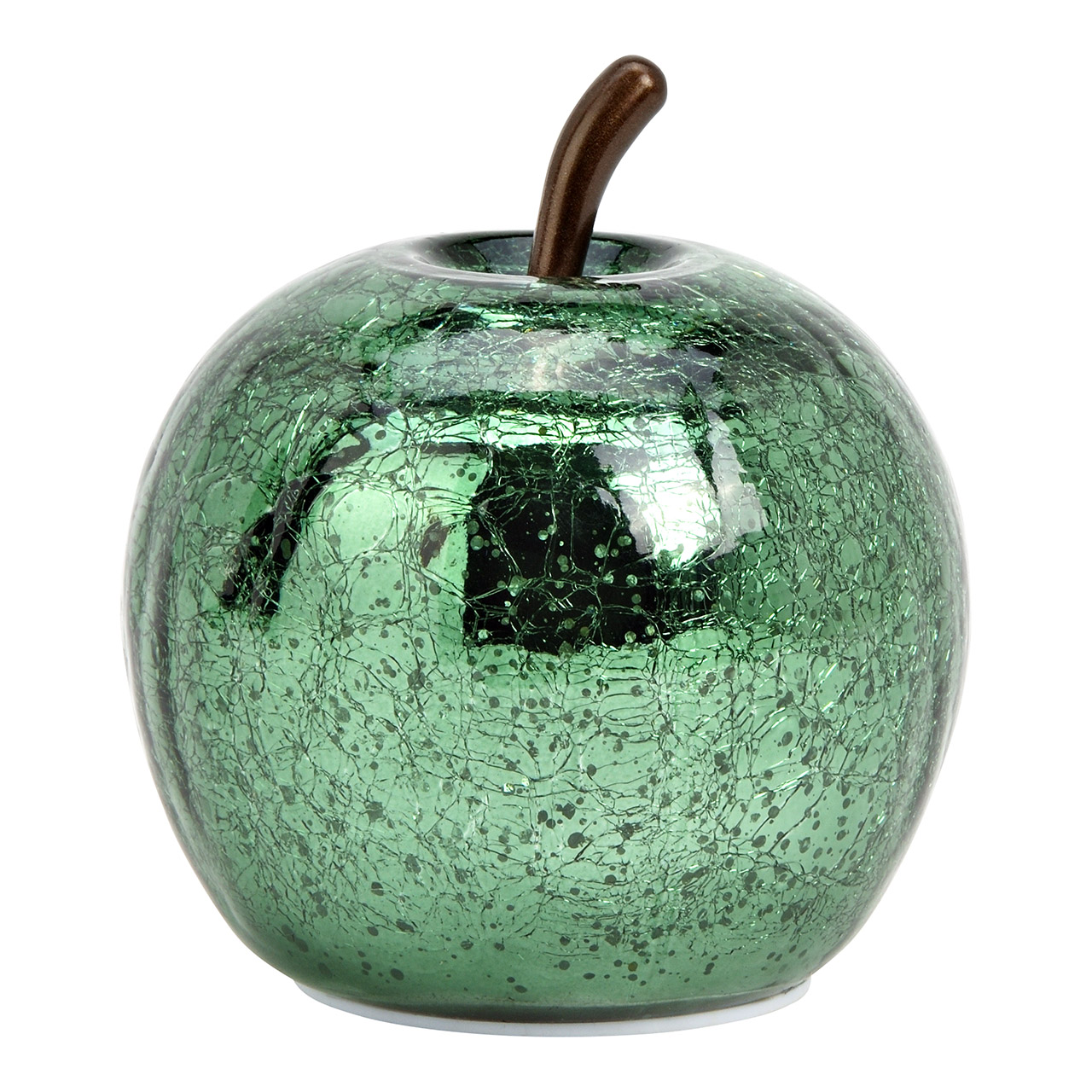 DEKO Apfel mit 10LED`s Metallic Grün - Bild 1