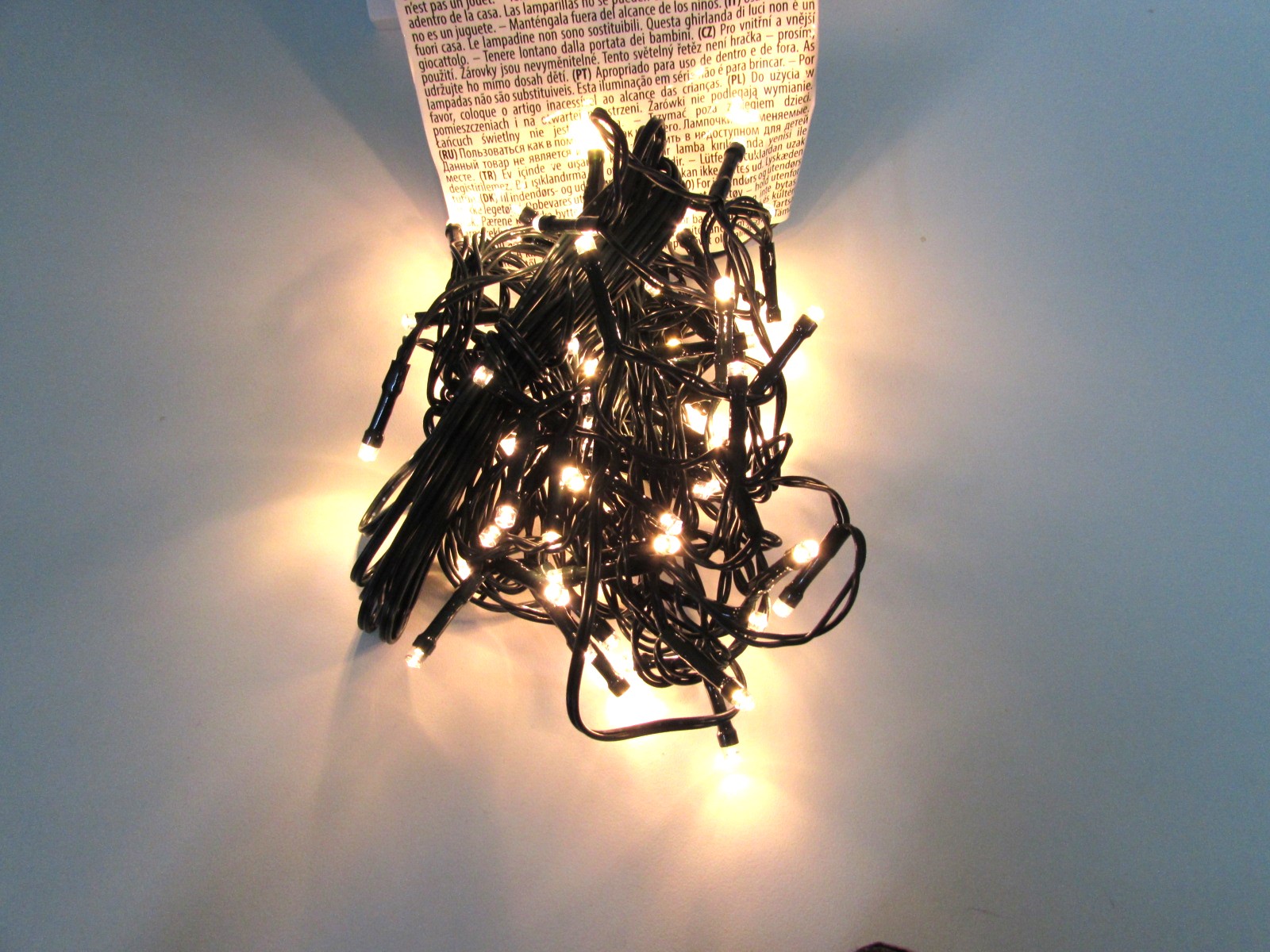 LED Lichterkette 230 Volt 80LED`s warmweiß - Bild 2