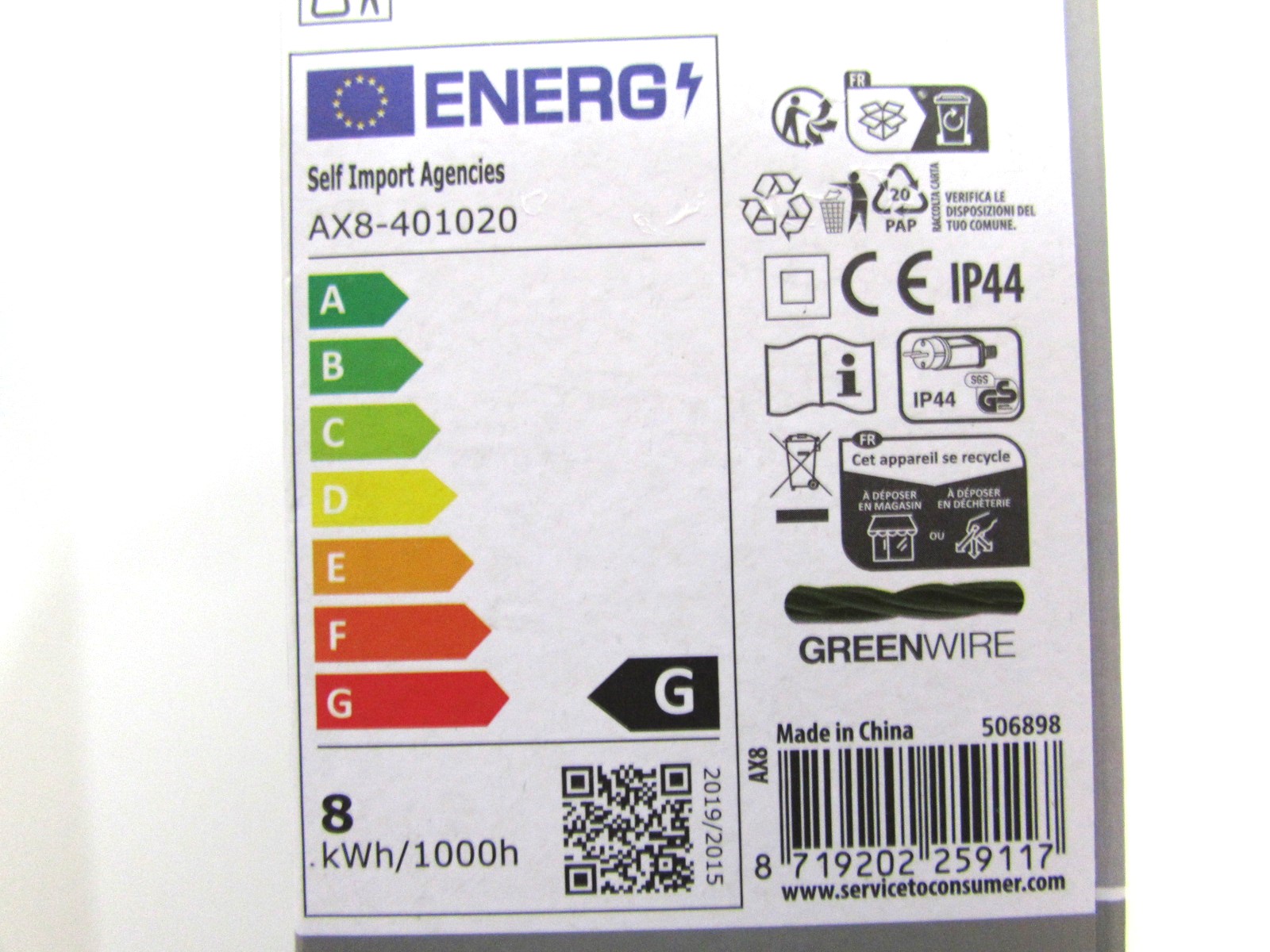 LED Lichterkette 230 Volt 120LED`s warmweiß - Bild 2