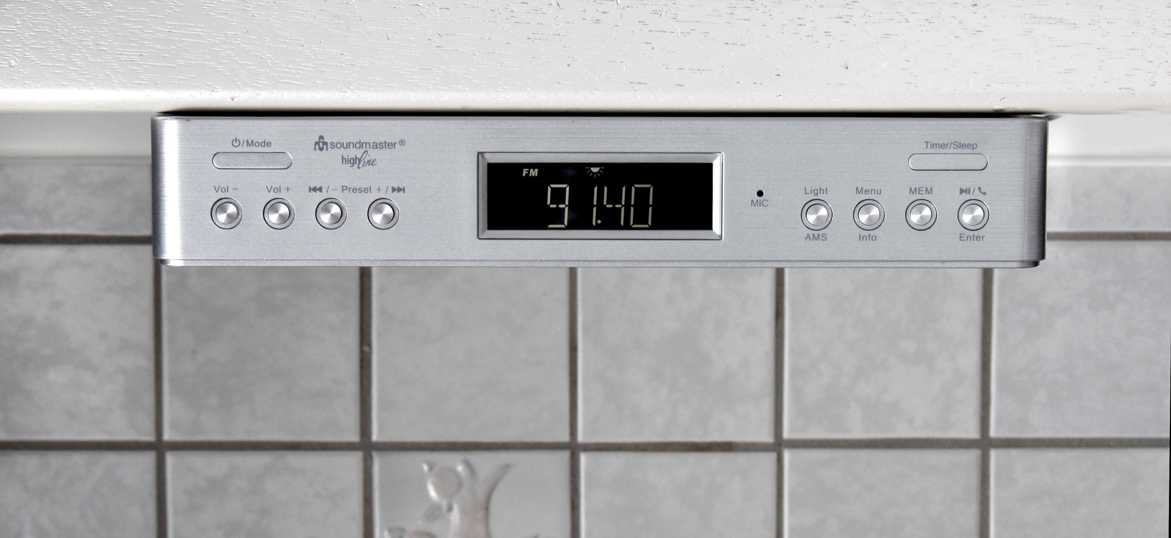 Soundmaster UR2045SI Küchenunterbauradio mit DAB+/UKW, Bluetooth®, LED-Arbeitsplatzbeleuchtung  - Bild 4