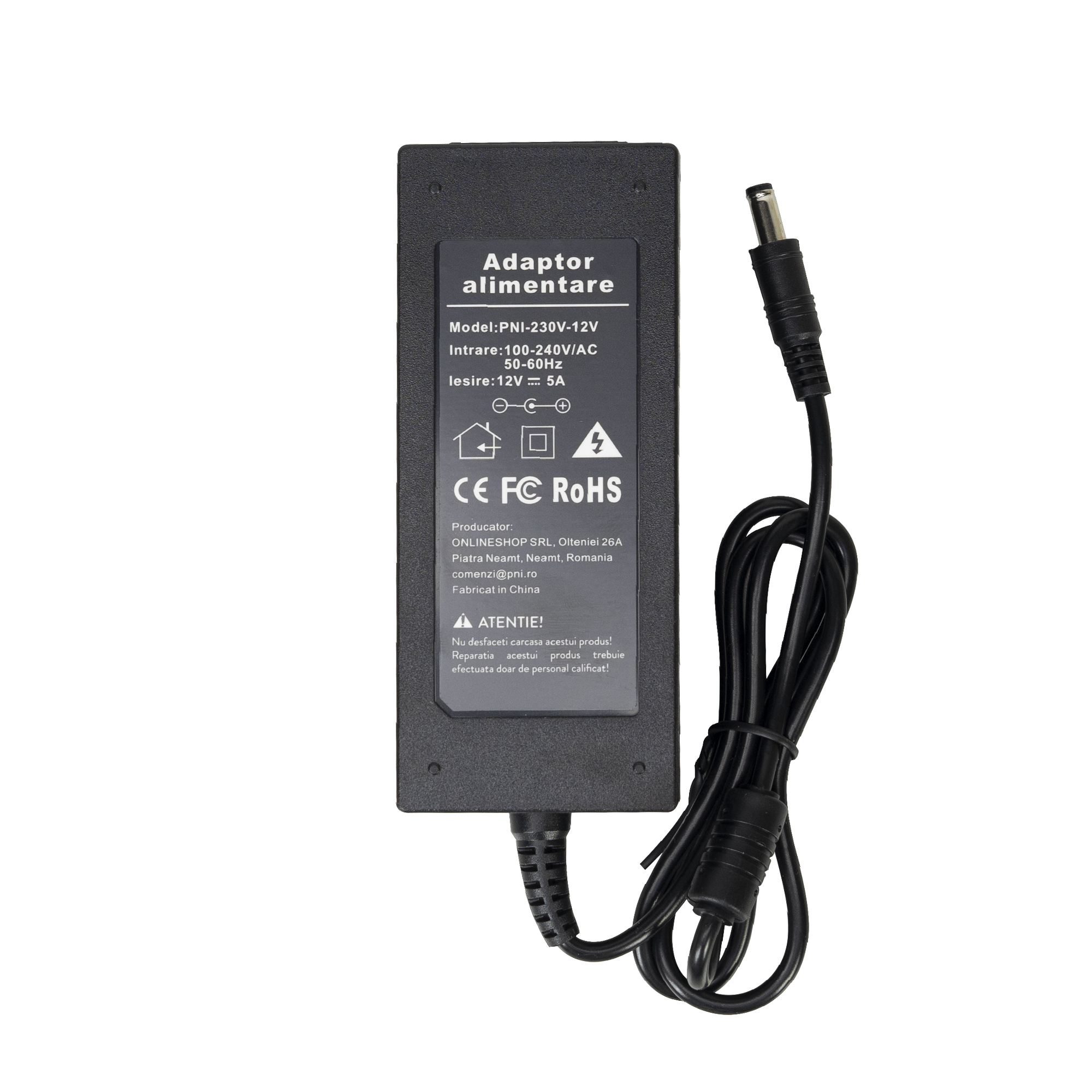 Stecker-Netzteil PNI-230V-12V 5A 60Watt - Bild 3