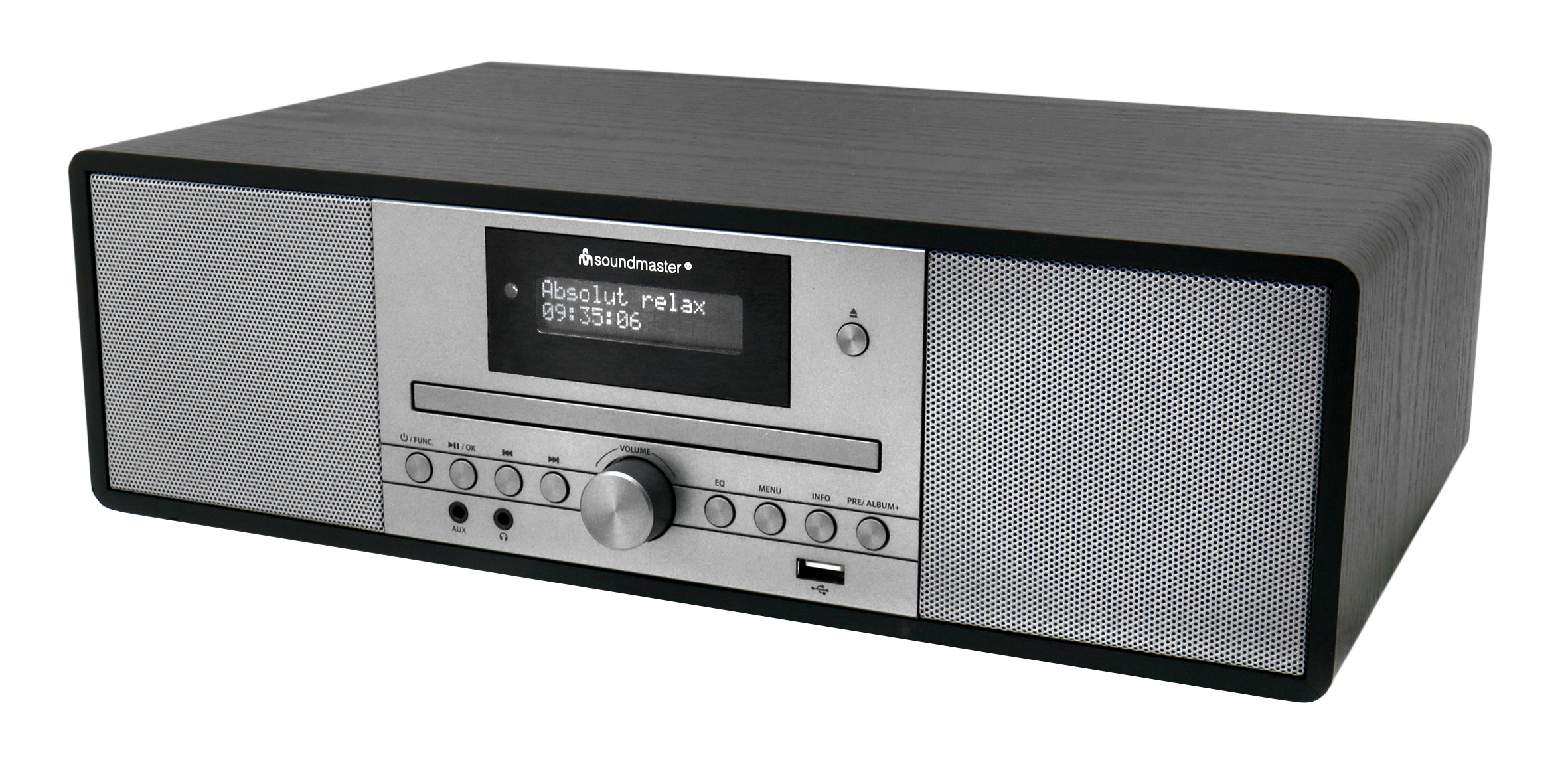 Soundmaster DAB980SW Stereo Musikcenter mit DAB+/UKW, CD/MP3, USB, Bluetooth® X