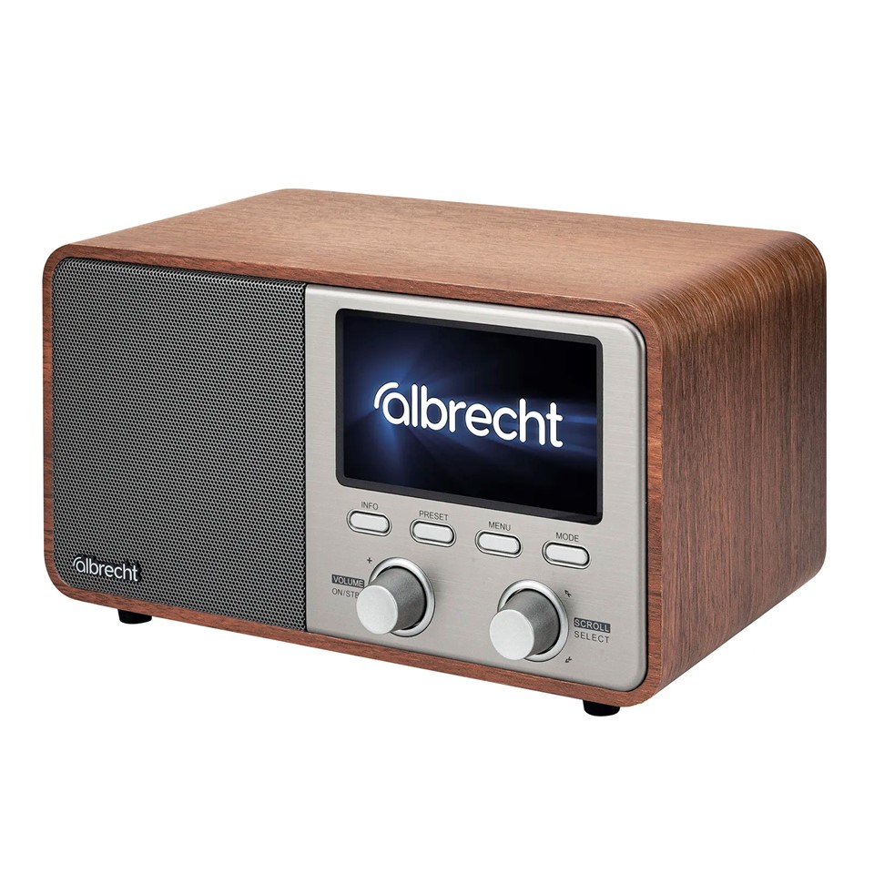 Albrecht DR 760 Digitalradio, ASA Warnmeldungencht mit UKW, DAB+, Musik-Streaming, 4,3" FarbdisplayX