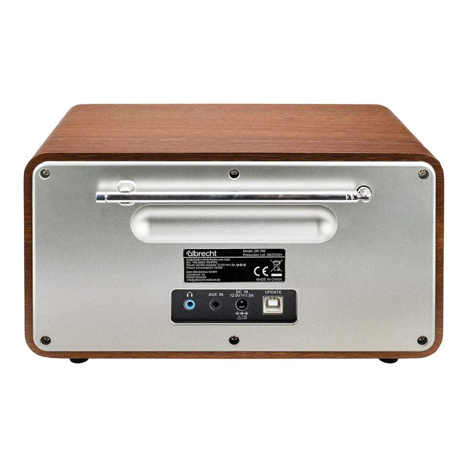 Albrecht DR 760 Digitalradio, ASA Warnmeldungencht mit UKW, DAB+, Musik-Streaming, 4,3" FarbdisplayX - Bild 4