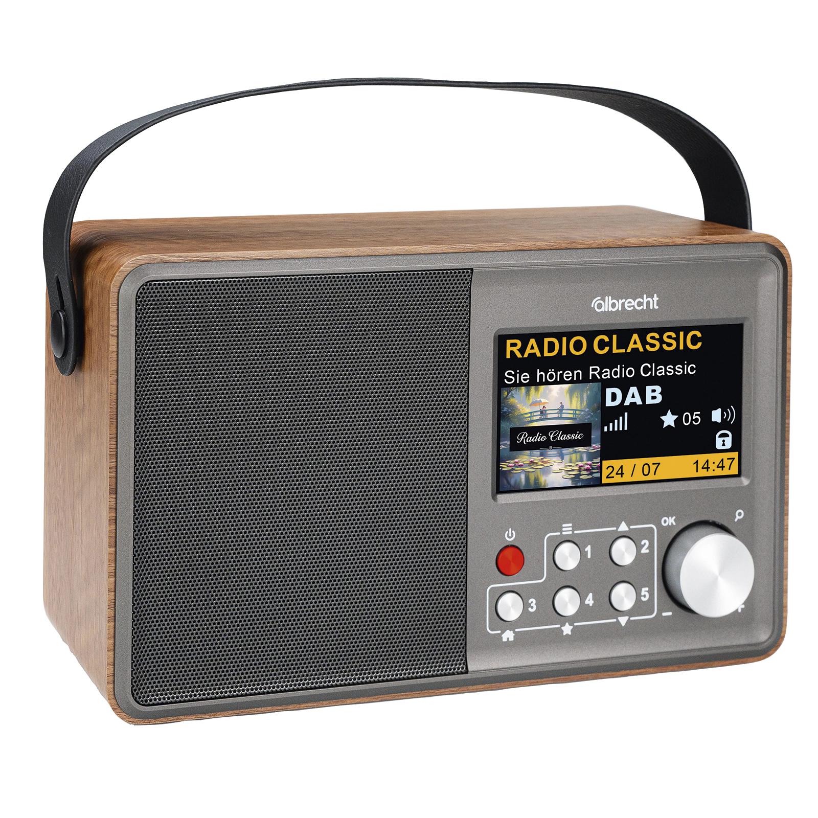  Albrecht DR 862 - das bedienerfreundliche Digitalradio ASA, DAB+/UKW, 4,3" Farbdisplay, inkl. 4000mAh Akku X - Bild 1