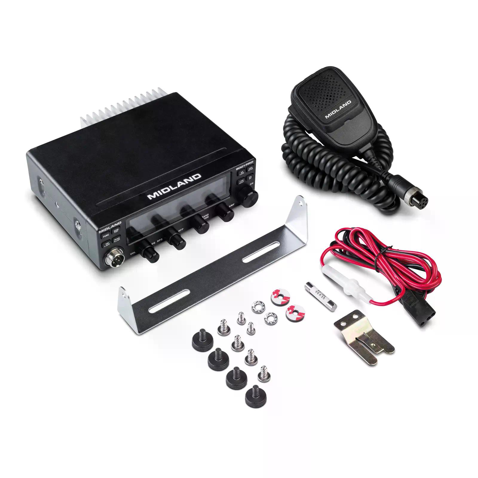  Midland 8001 Pro SSB CB-Funkgerät 4 Watt AM / FM, 12 Watt SSB X - Bild 2