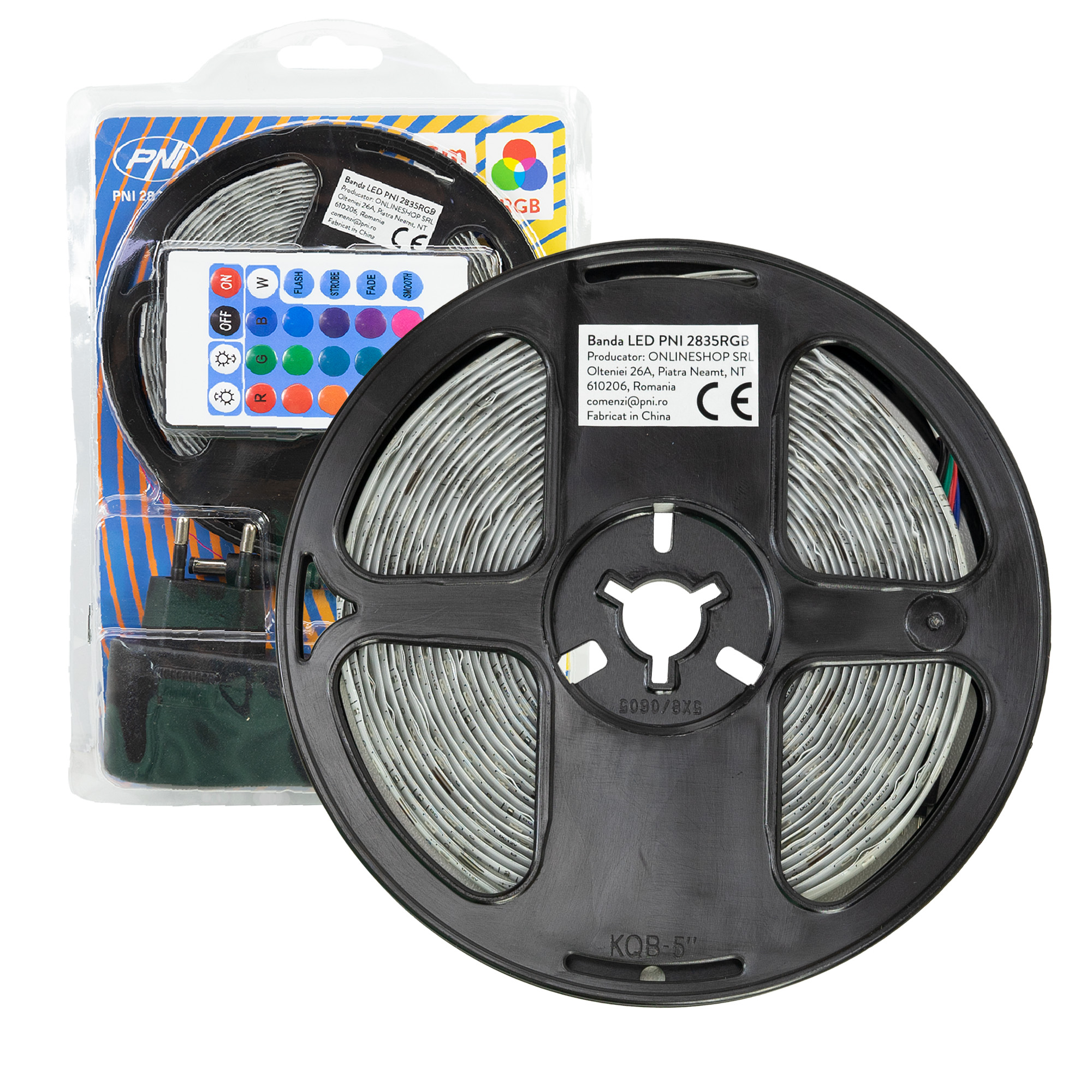RGB LED-Stripe Set 230 Volt 5m + Controller + Netzteil - Bild 2
