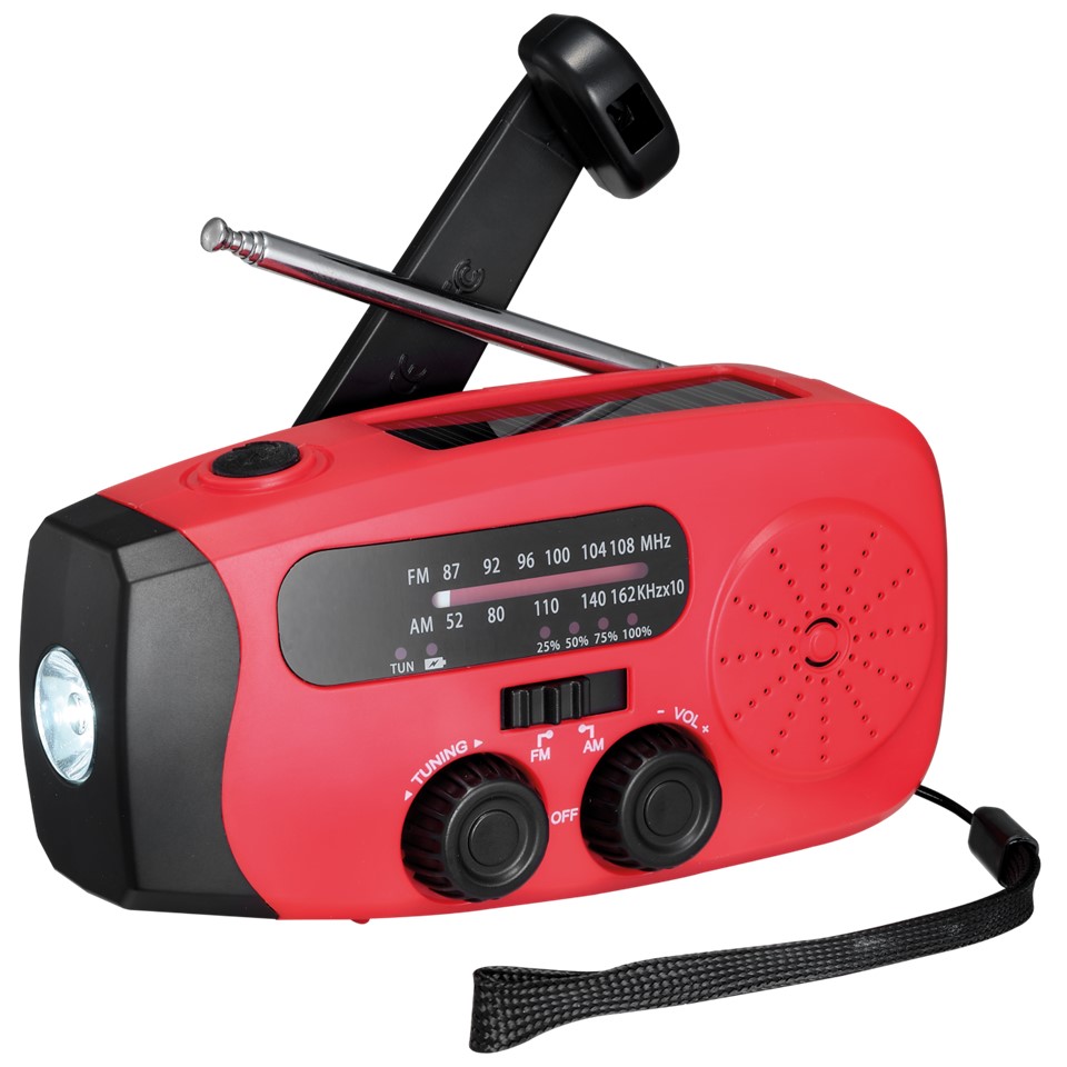 NFS-2005 Notfall-Solarradio  Kurbelradio Akku USB Taschenlampe Powerbank Kurbel X