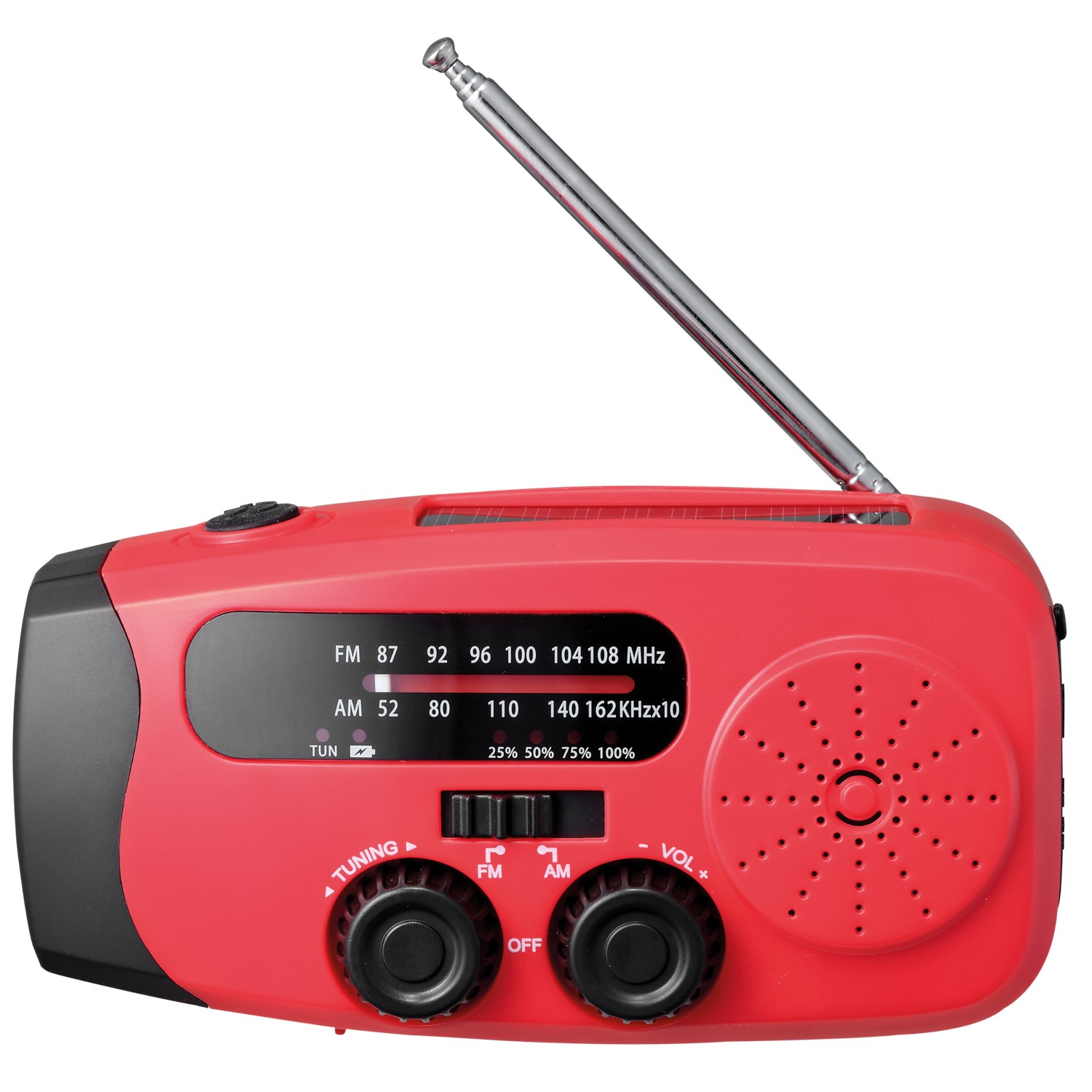 NFS-2005 Notfall-Solarradio  Kurbelradio Akku USB Taschenlampe Powerbank Kurbel X - Bild 1