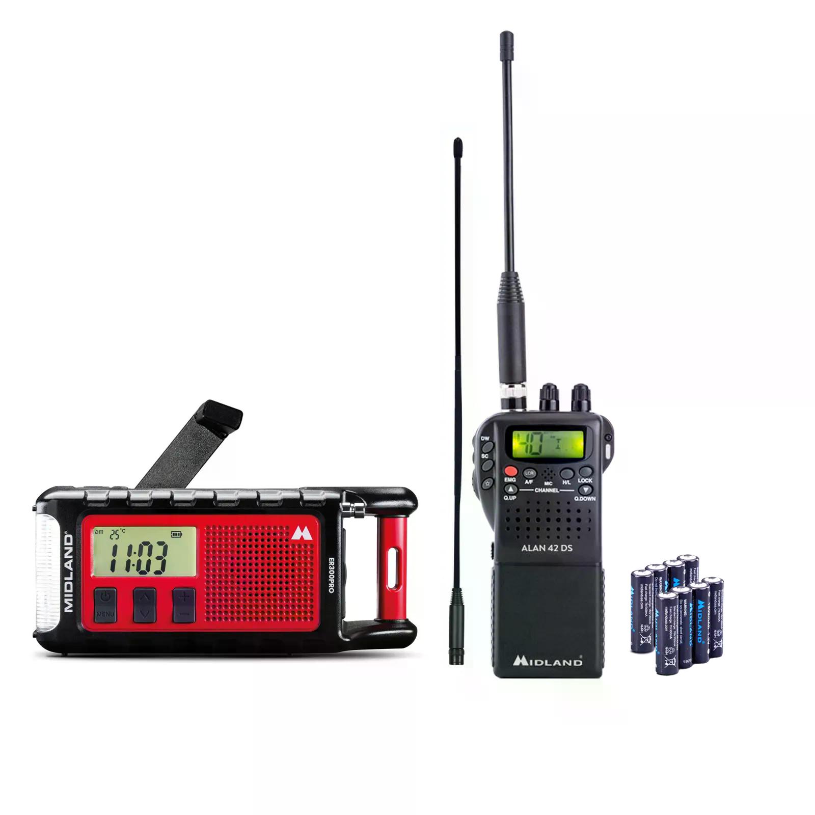 Outdoor-Set CB-Premium: CB-Funkgerät + Kurbelradio