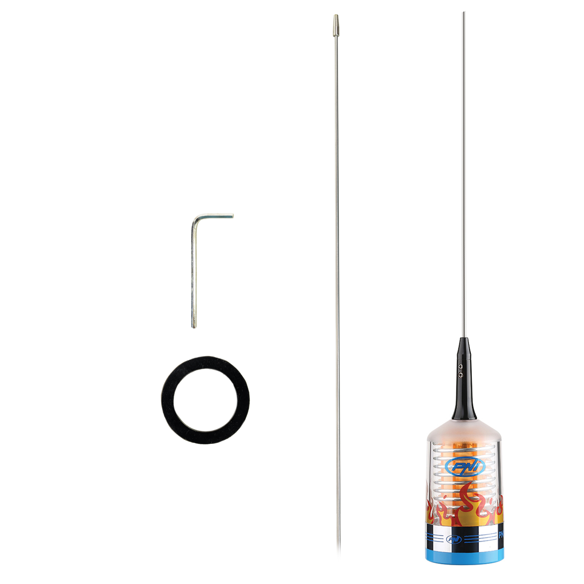 CB-Mobilantennestrahler PNI LED9000 Truckerantenne 140 cm  X - Bild 3