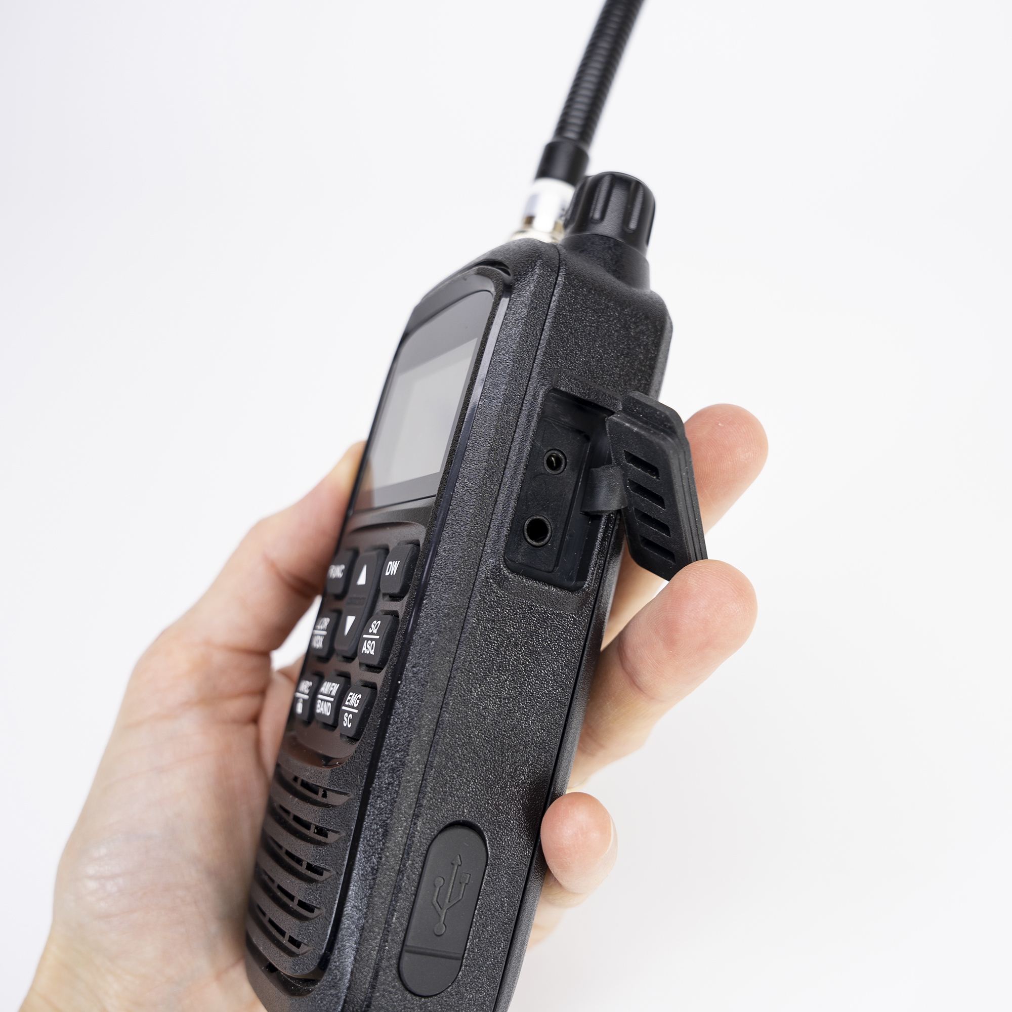 PNI Escort HP 92 Multi Standard CB-Handfunkgerät , 4W, AM-FM, NRC, Dual-Uhr, Roger Beep, ASQ SQ einstellbar, VOX, 12V-24 V X - Bild 7