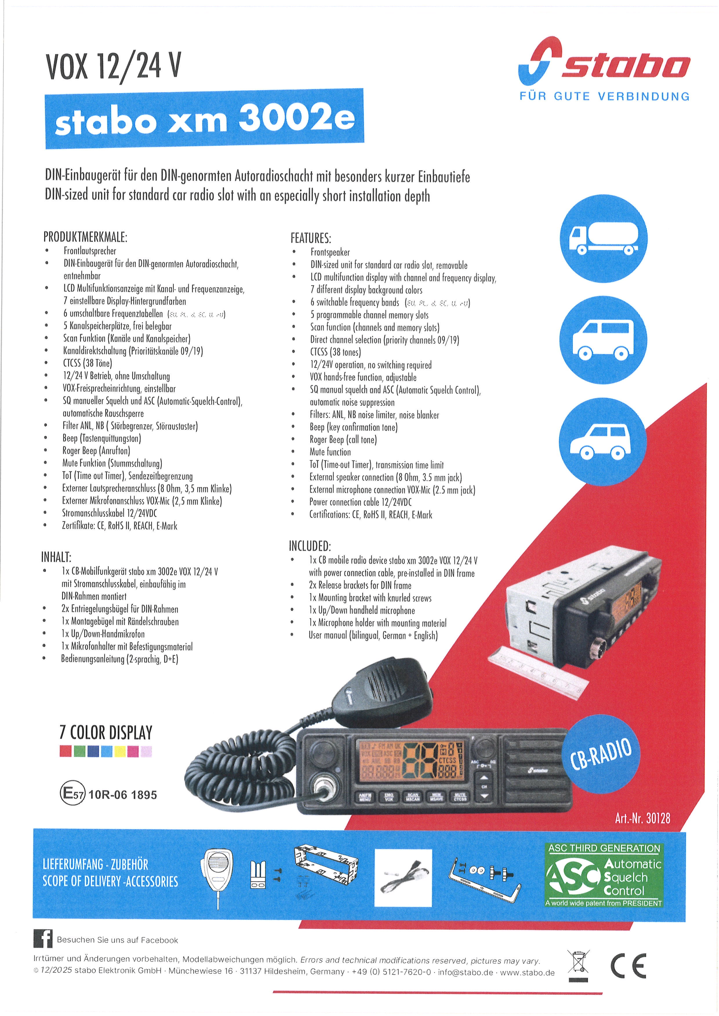  CB-Funkgerät STABO XM 3002E X - Bild 1