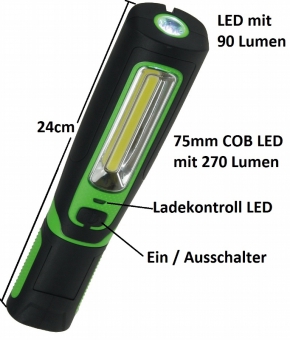 LED Stableuchte mit Akku "FlexiLED 300"  - Bild 2