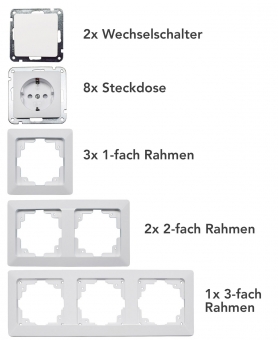 MILOS Starter 16-tlg "PRO",weiß matt, Klemmanschluß - Bild 1