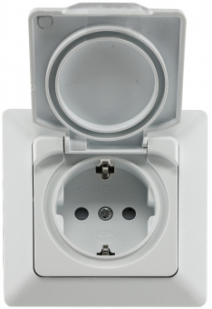 MILOS IP44 Set Steckdose + Wechselschalter X - Bild 2