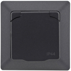 Milos AN Schutzkontaktsteckdose IP 44 mit Klappdeckel X